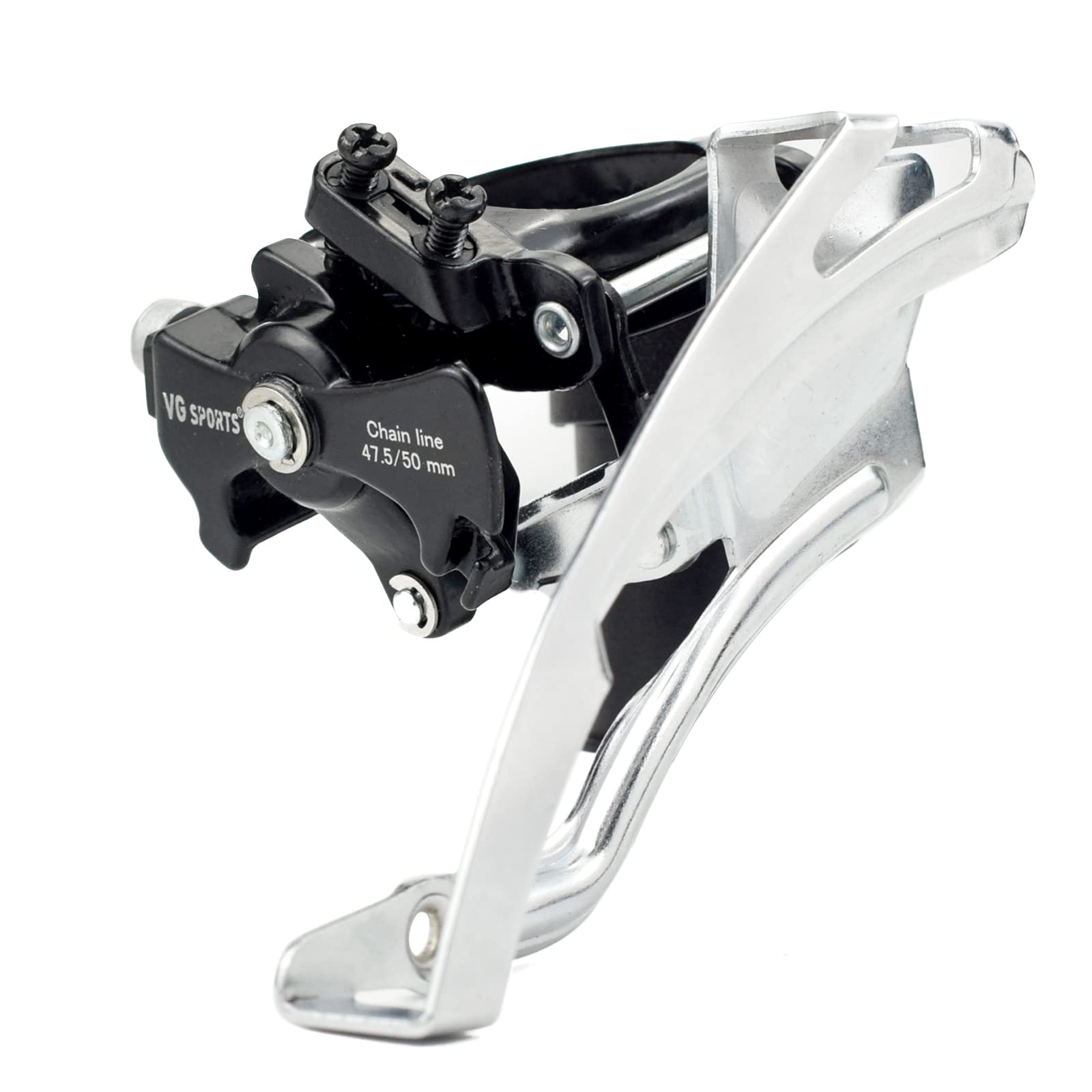 VG SPORTS 2/3 Speed Front Derailleurs - Compatible with Road Bikes, MTB & BMX - Top/Bottom Routing - Adjustable Clamp - Perfect for Commuting, Trail Riding & Urban Cycling