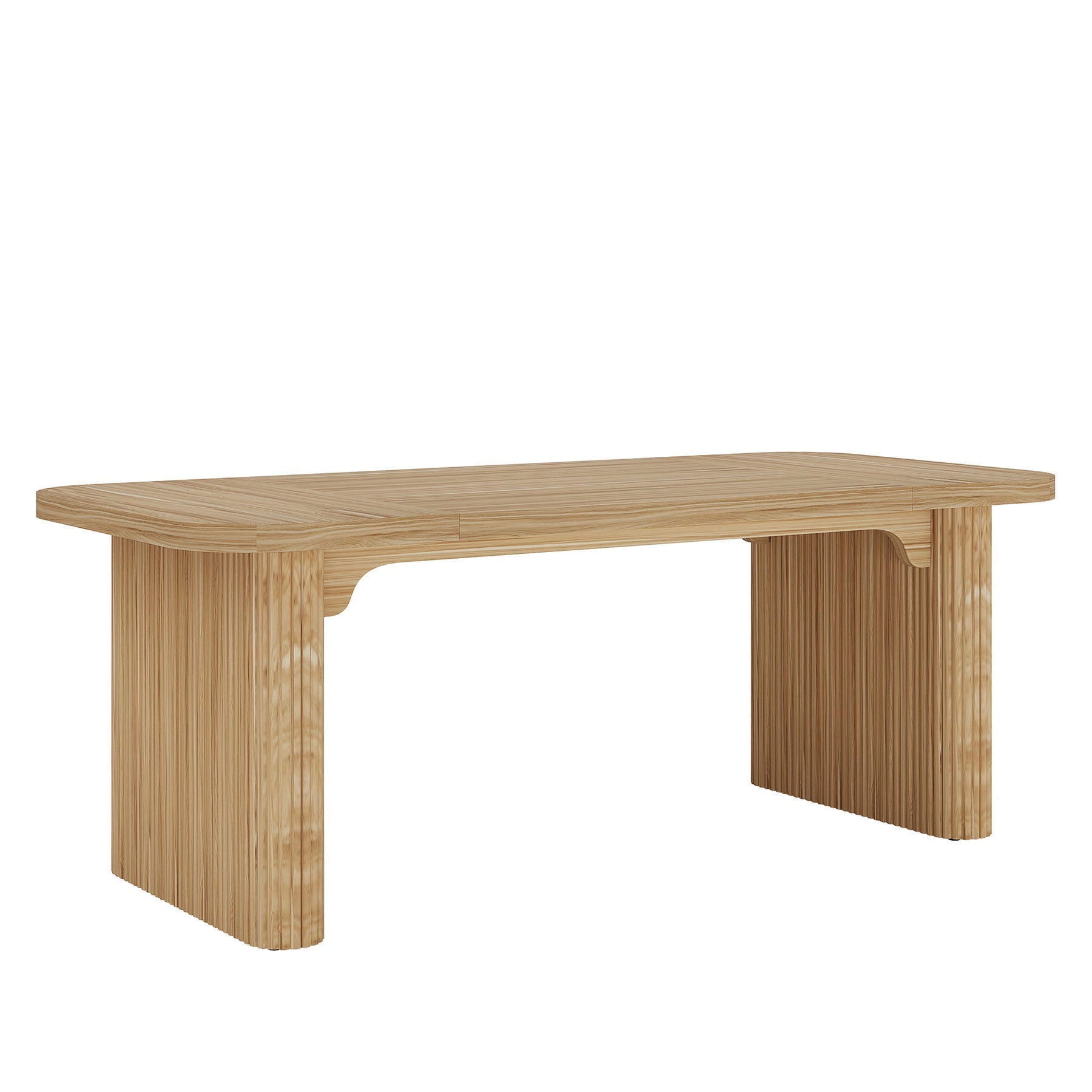 62.2 Inch Solid Wood Executive Desk - Modern Rectangular Office Desk for Computer Work & Writing | Perfect for Home Office, Study Room & Workspace