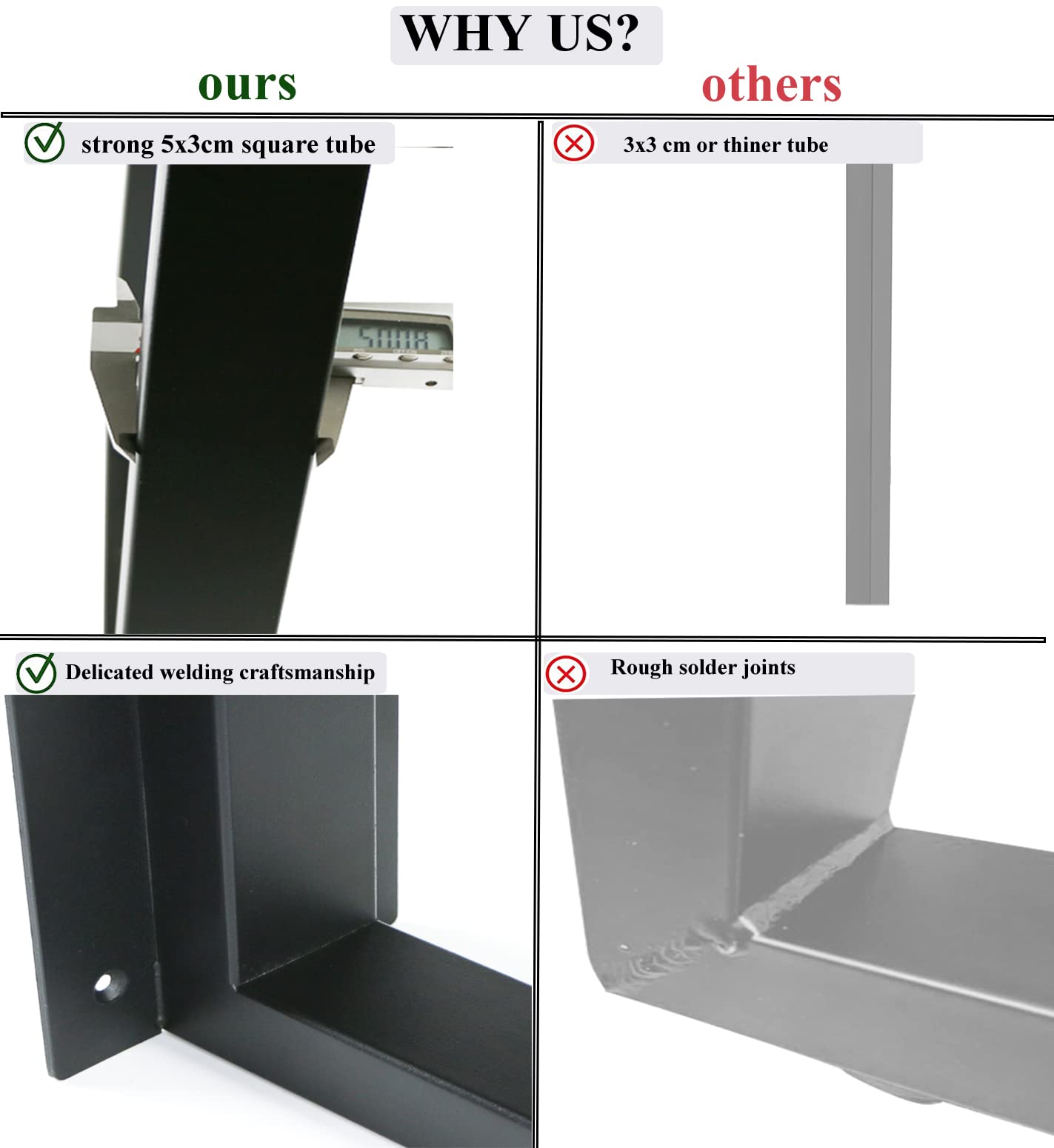 Heavy Duty Metal Table Legs 28