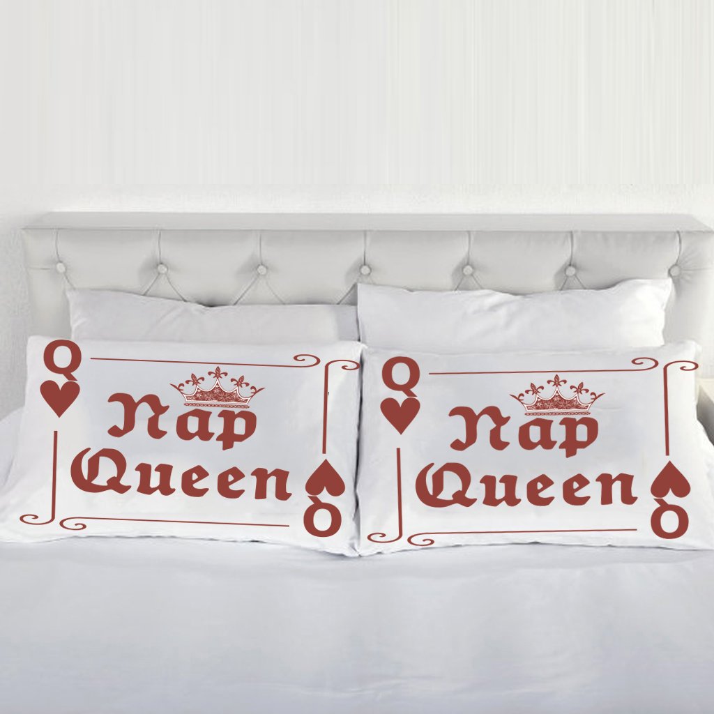 VictoryStore Nap Queen Pillowcases - Set of 2 Soft Luxury Pillow Covers for Bedroom, Hotel & Travel - Premium Cotton Pillow Shams for Side Sleepers & Back Sleepers