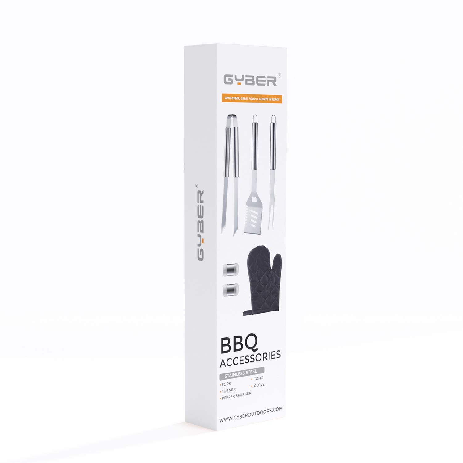 White Elephant Gifts - Funny & Unique Present Ideas | Cyber BBQ Tool Set - 5-Piece Stainless Steel Grilling Accessories | Perfect for Secret Santa, Office Parties & Backyard Barbecues