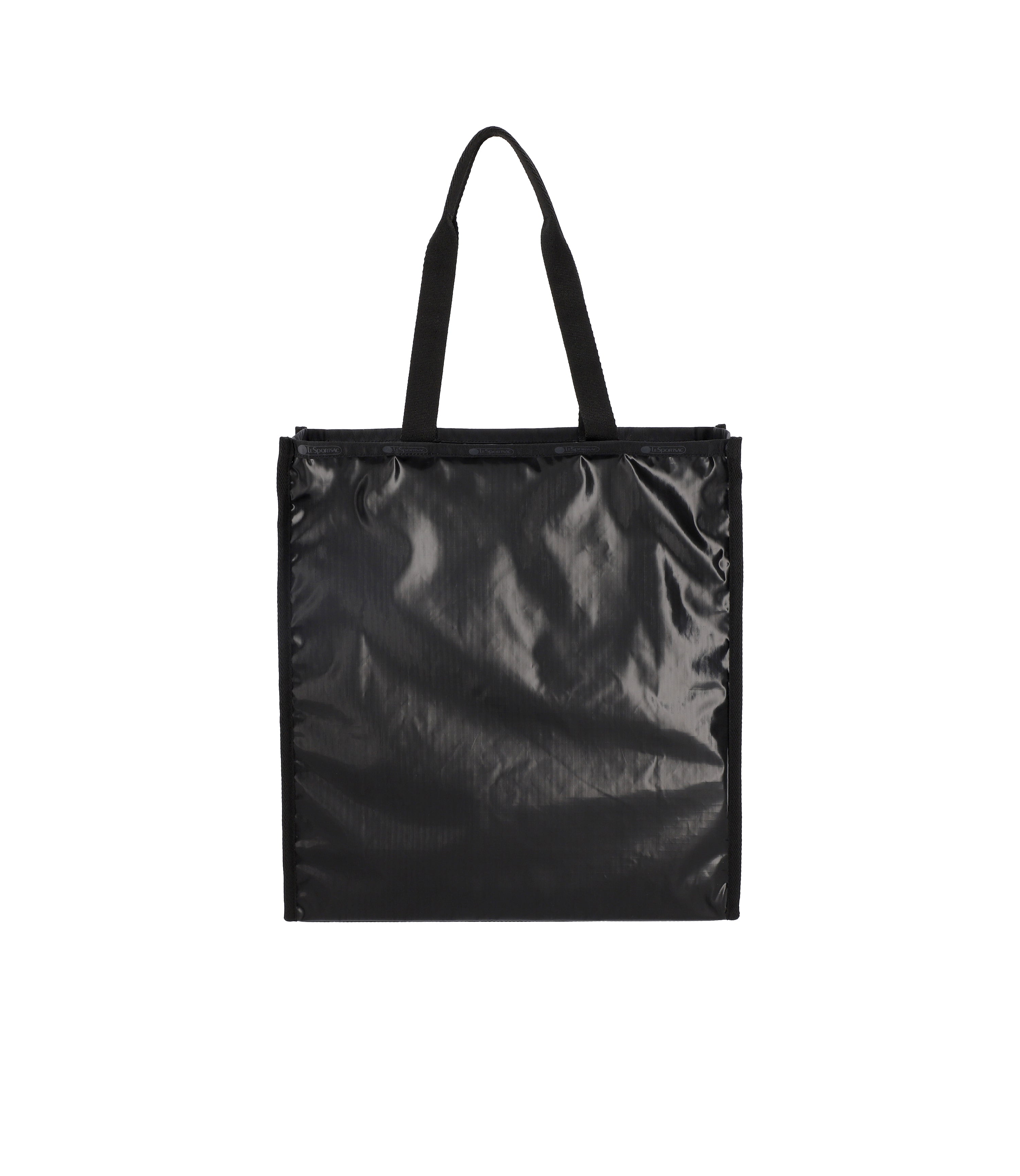 Large Black Shine Book Tote Bag - Stylish & Spacious for Work, Travel & Everyday Use | Model 3752 M135
