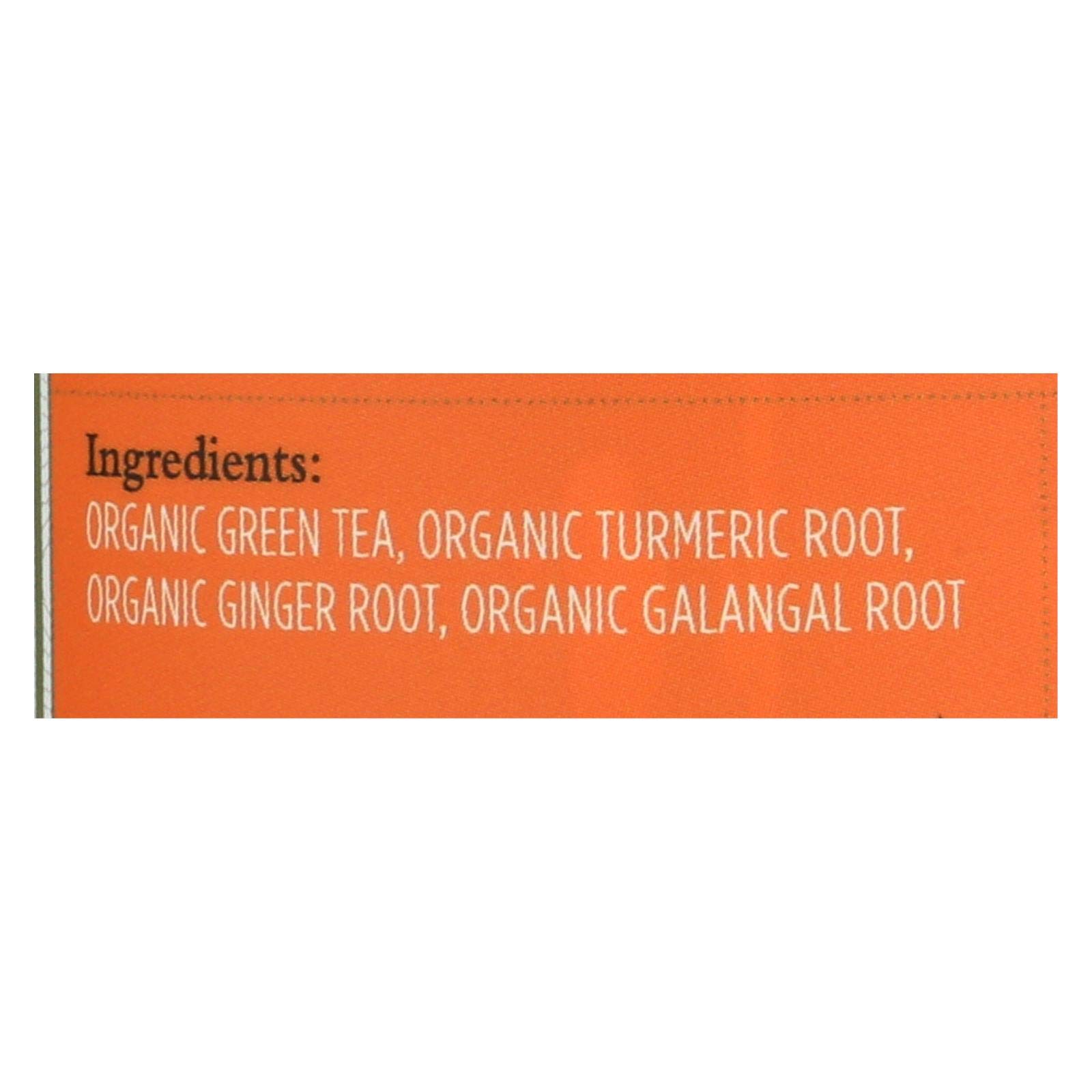 Organic PAROMI Green Tea with Turmeric & Ginger - Pack of 6 (15 Tea Bags) | Dairy Free, Gluten Free, Vegan | Antioxidant Boost for Wellness & Relaxation | Perfect for Morning Energy or Evening Detox