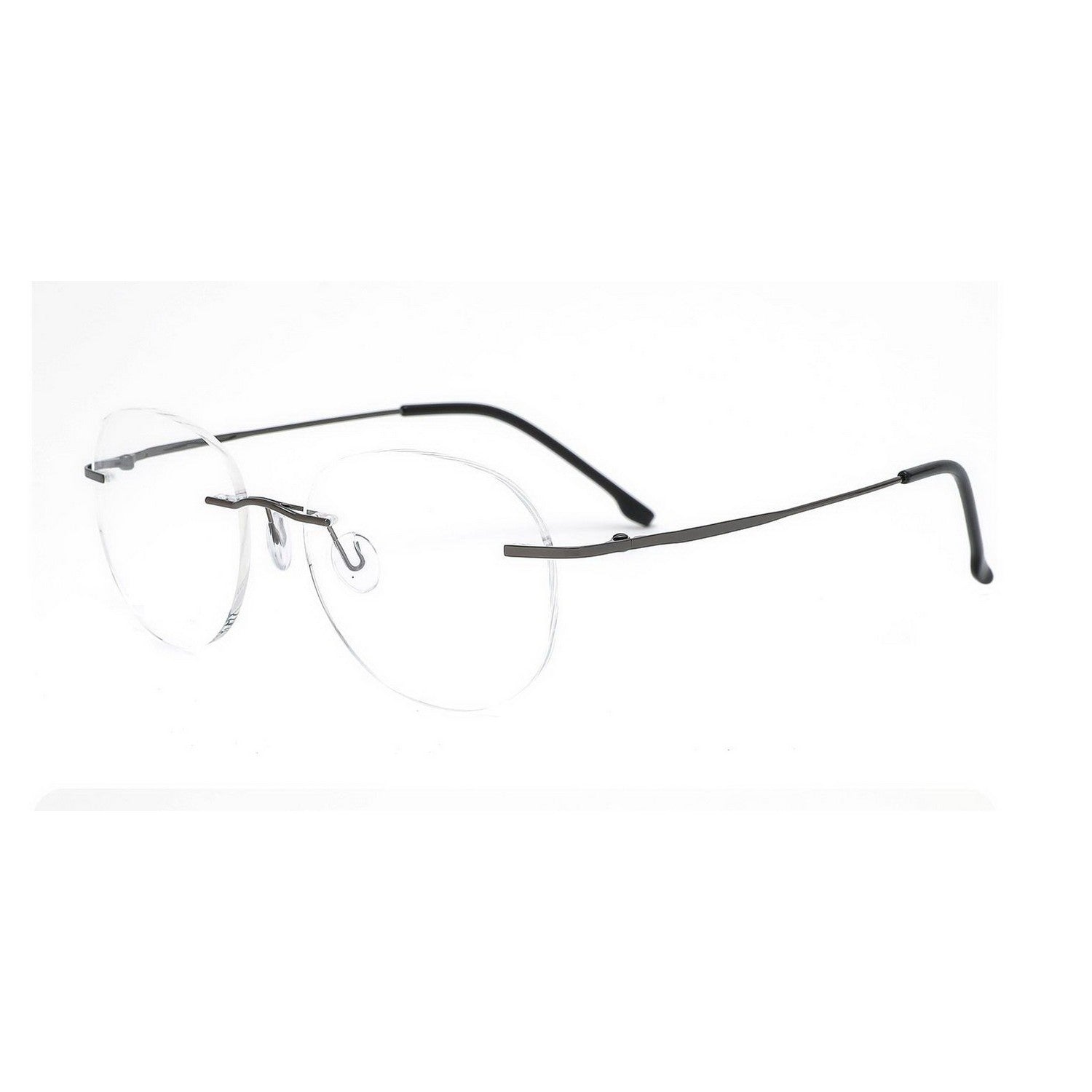 Stylish Round Rimless Glasses for Women & Men - Lightweight Frameless Eyewear Frames for Reading, Computer Use, and Fashion Accessories
