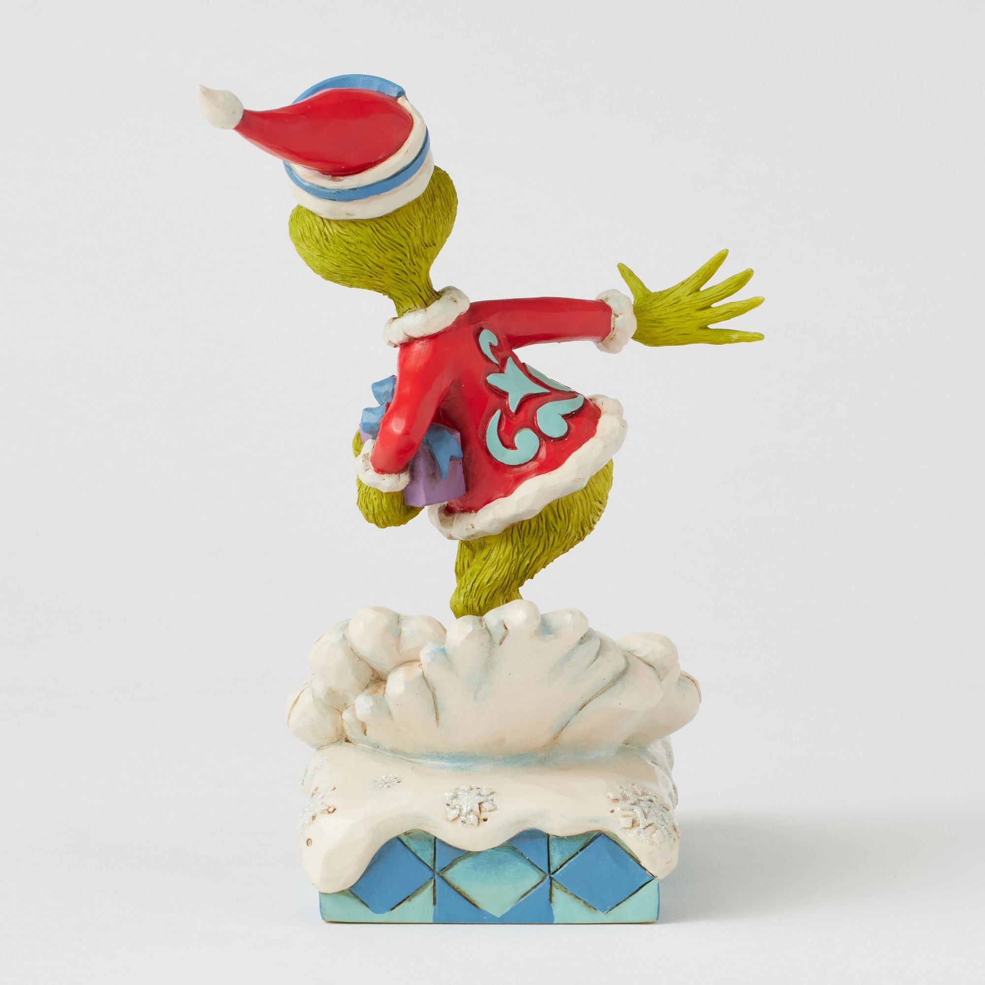 Grinch Snowboarding Figure - Christmas Decorations, Holiday Collectible for Home, Office & Party - Perfect for Xmas Tree Ornaments, Gift Giving & Festive Decor