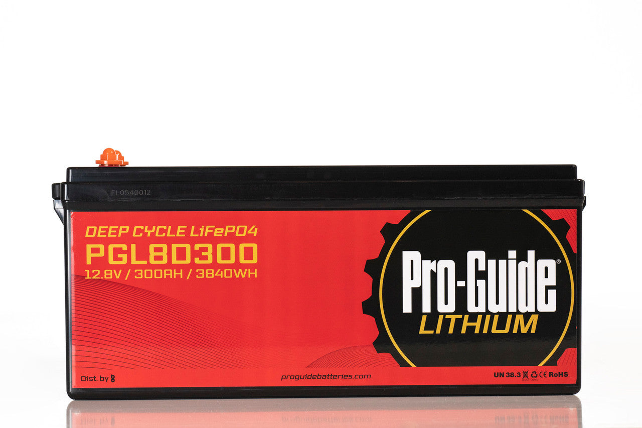 Pro Guide 300Ah 12V Lithium Deep Cycle Battery - Reliable Power for RVs, Solar Systems & Marine Applications