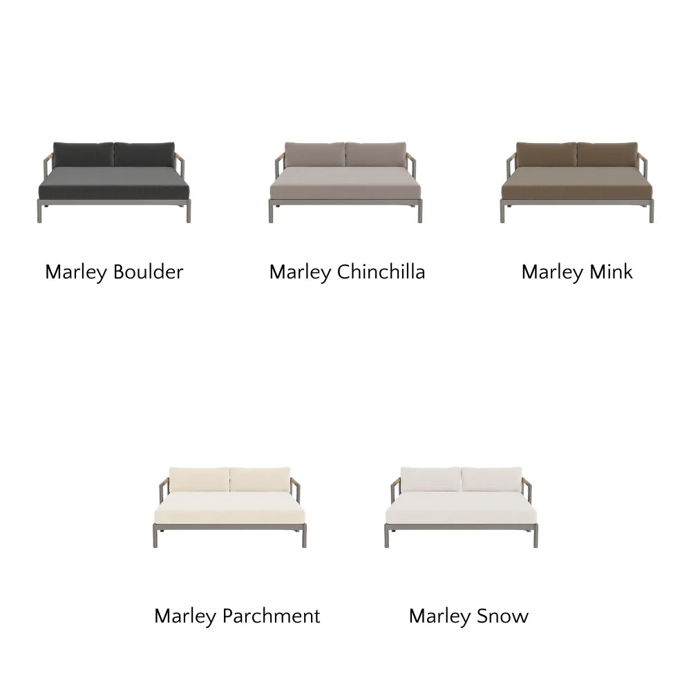 Breeze XL Daybed - Modern Outdoor Patio Lounger with Cushion, Waterproof & UV Resistant - Perfect for Poolside, Garden, or Backyard Relaxation