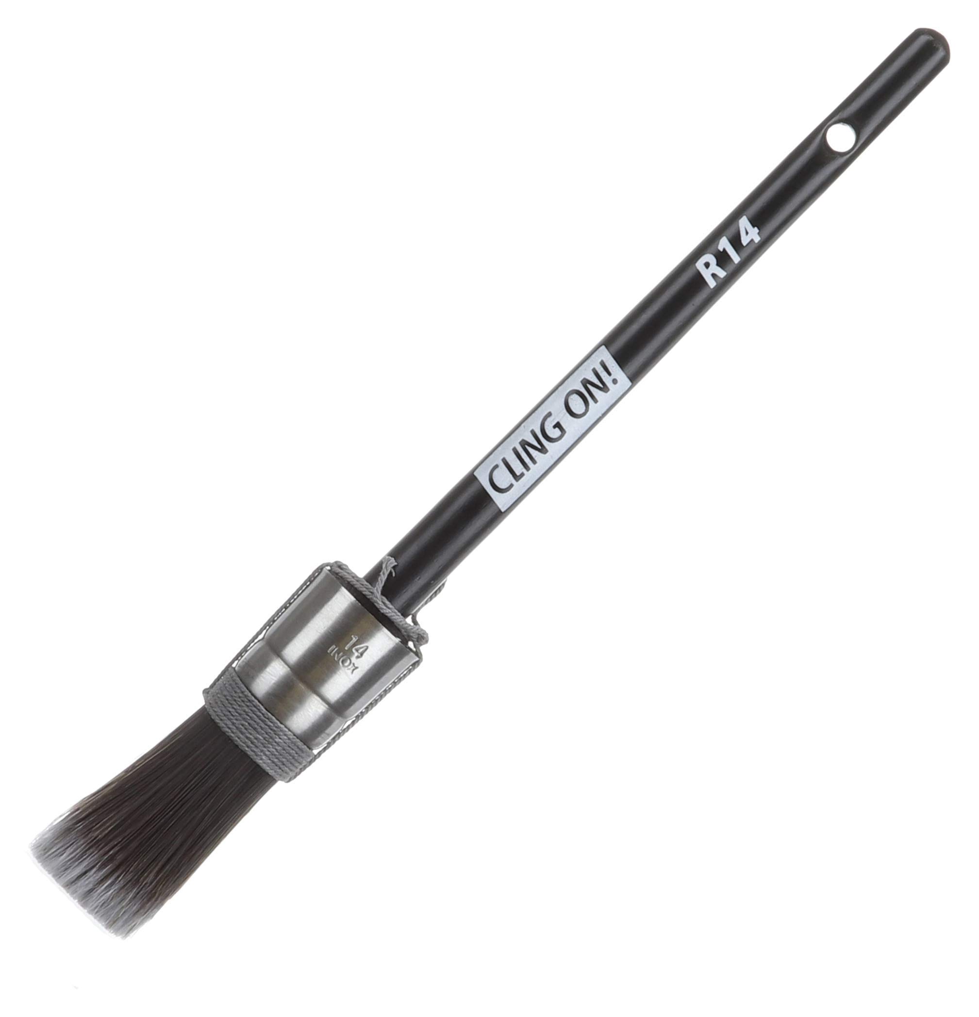 Round Paint Brush R14 for Chalk Paint & Water-Based Paints - Perfect for Furniture Restoration, DIY Crafts & Home Decor Projects