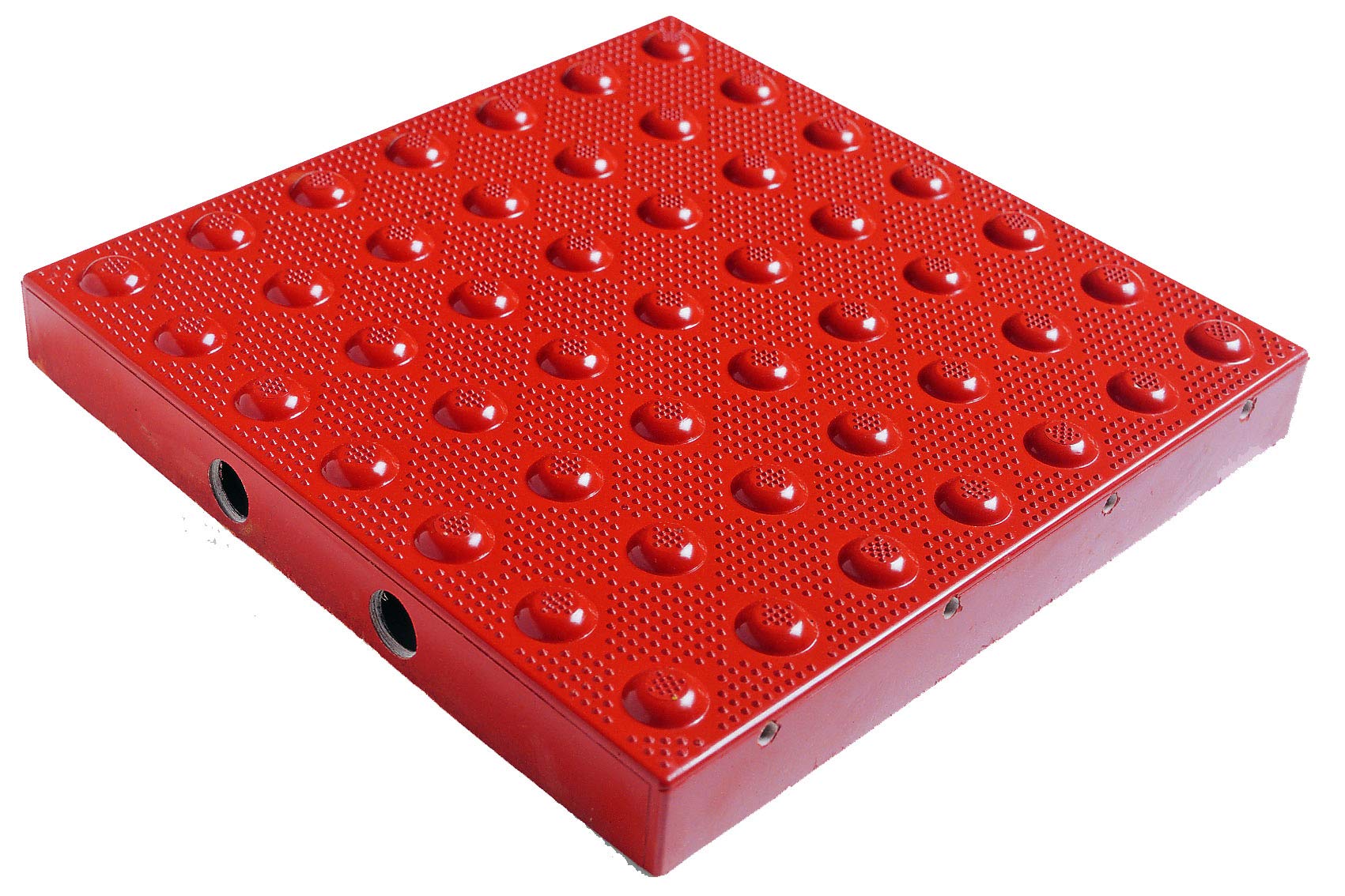 Armor-Tile ADA Compliant Detectable Warning Tiles 3'x4' Cast-in-Place Brick Red - Non-Slip Surface for Sidewalks, Ramps & Public Spaces