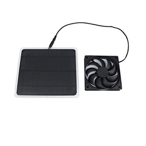 WYBFZTT-188 5V10W Waterproof Solar Panel Exhaust Fan - Portable Solar Powered Ventilation Fan for RV, Greenhouse, Pet House, Shed & Outdoor Use - Perfect for Cooling, Air Circulation & Ventilation