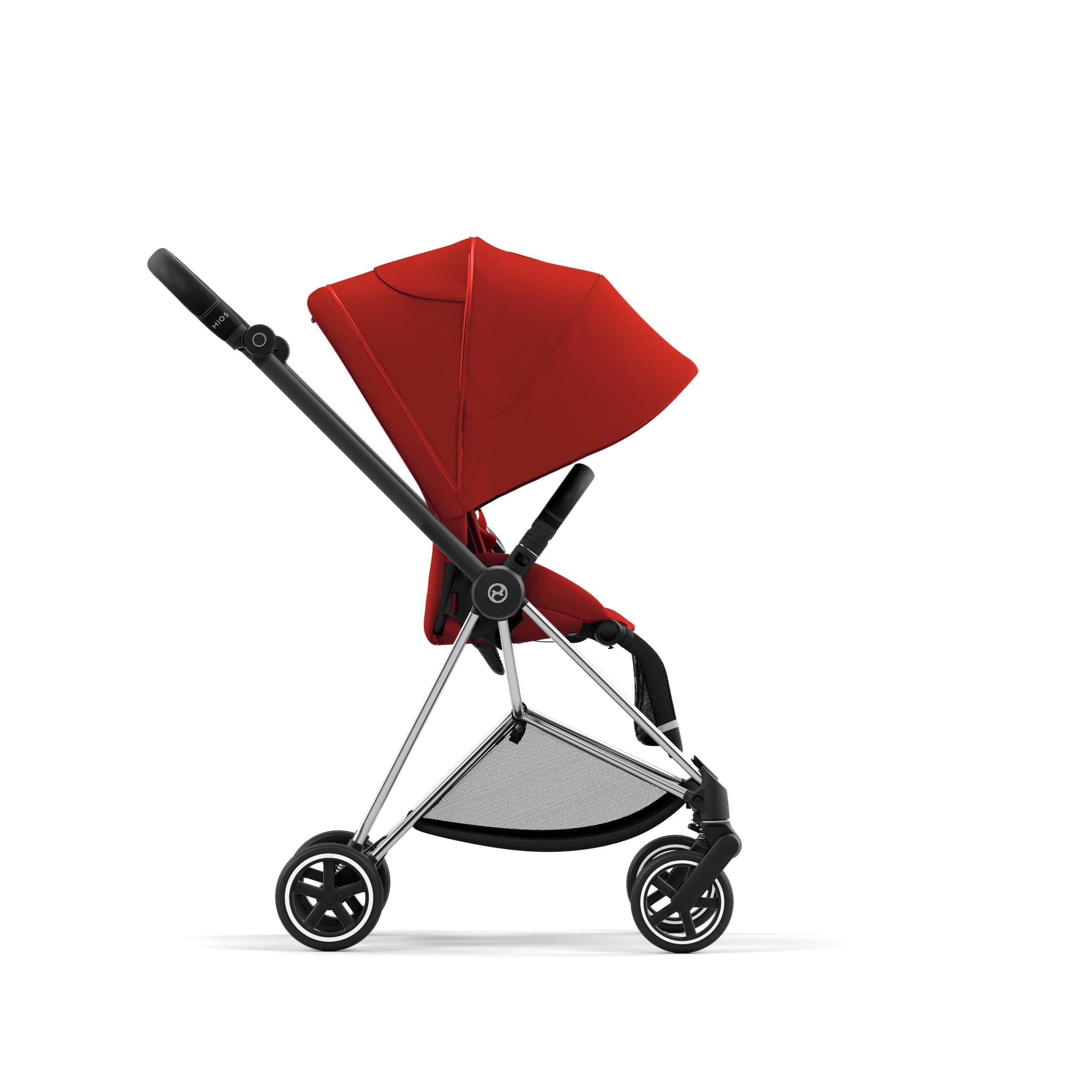 Cybex Mios 3 Complete Stroller - Lightweight Compact Baby Stroller with Reversible Seat, Chrome/Black | Perfect for City Travel & Everyday Use