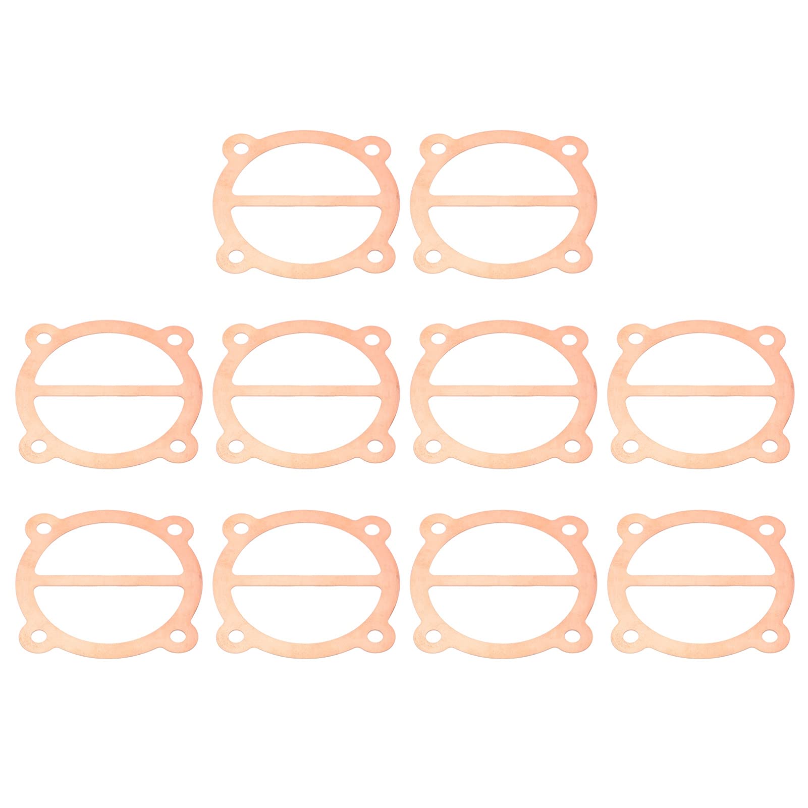 10 Pcs 65mm Copper Air Compressor Gasket Kit - Replacement Cylinder Gasket for Air Pump, HVAC Systems & Industrial Machinery (Durable Sealing Solution)