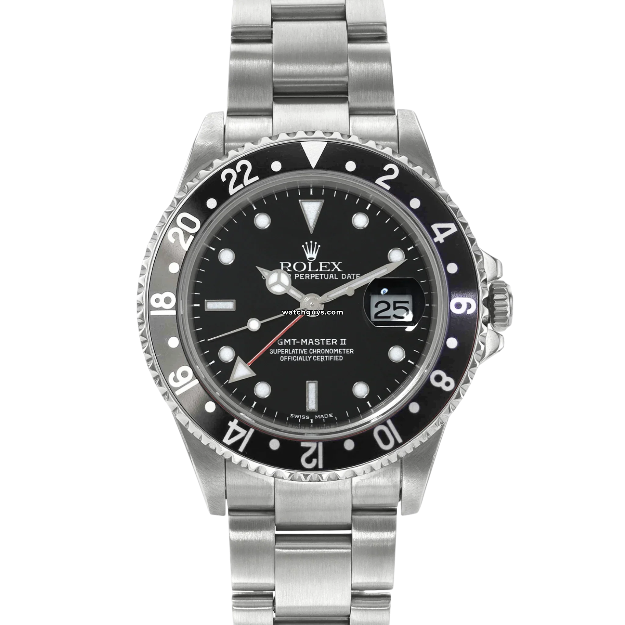 Rolex GMT Master II 16710 Black Stainless Steel Watch - Luxury Men's Automatic Timepiece for Travel & Business Professionals