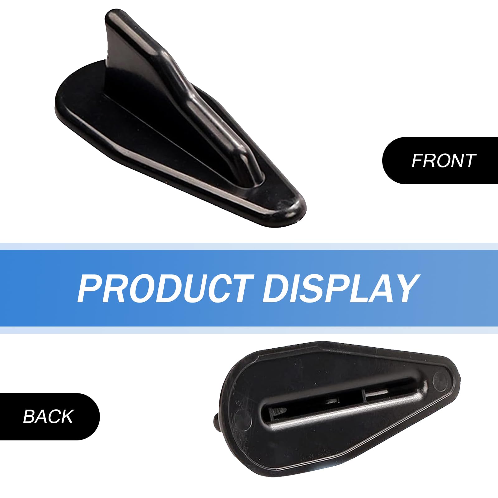 10 PCS Universal Black Car Shark Fin Diffuser - Roof Air Vortex Spoiler Wing & Antenna Accessories Kit for Most Vehicles | Improve Aerodynamics & Style for Sedans, SUVs, Trucks