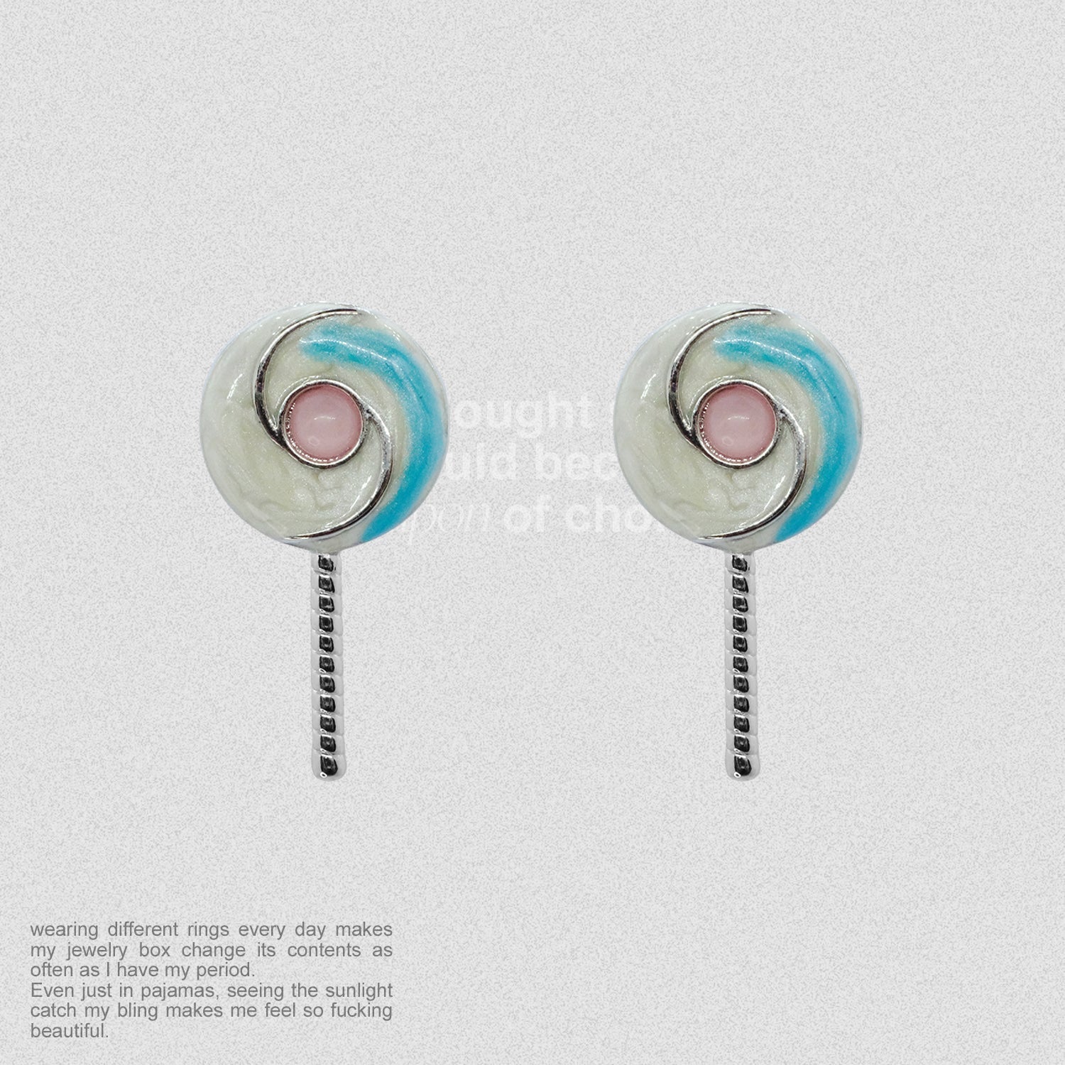 SlackOff Lollipop Earrings - Fun Candy-Shaped Dangle Earrings for Women | Perfect for Parties, Cosplay & Kawaii Fashion Accessories