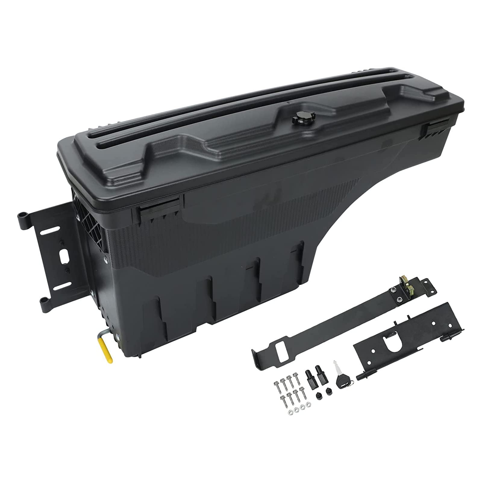 Lockable Truck Bed Tool Box for 2019-2021 Ram 1500 (3.0L/3.6L/5.7L) - Left Side Wheel Well Storage Case SC302D | Durable Weatherproof Tool Organizer for Construction, Camping & Off-Road Adventures