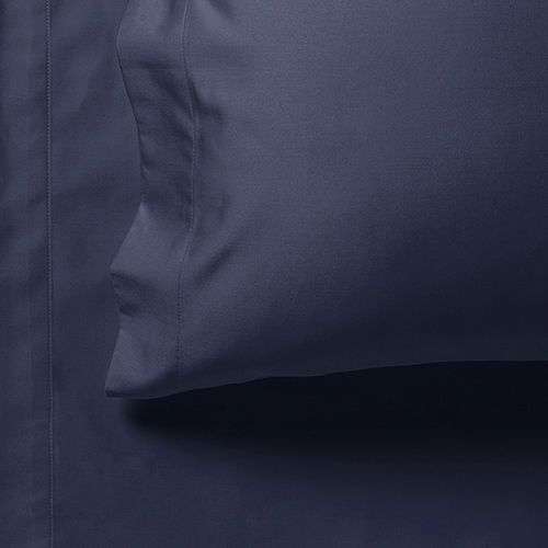1000TC Ultra Soft King Size Bed Sheet Set - Midnight Blue Flat & Fitted Sheets for Luxurious Comfort | Perfect for Master Bedroom, Guest Room & Hotel Use