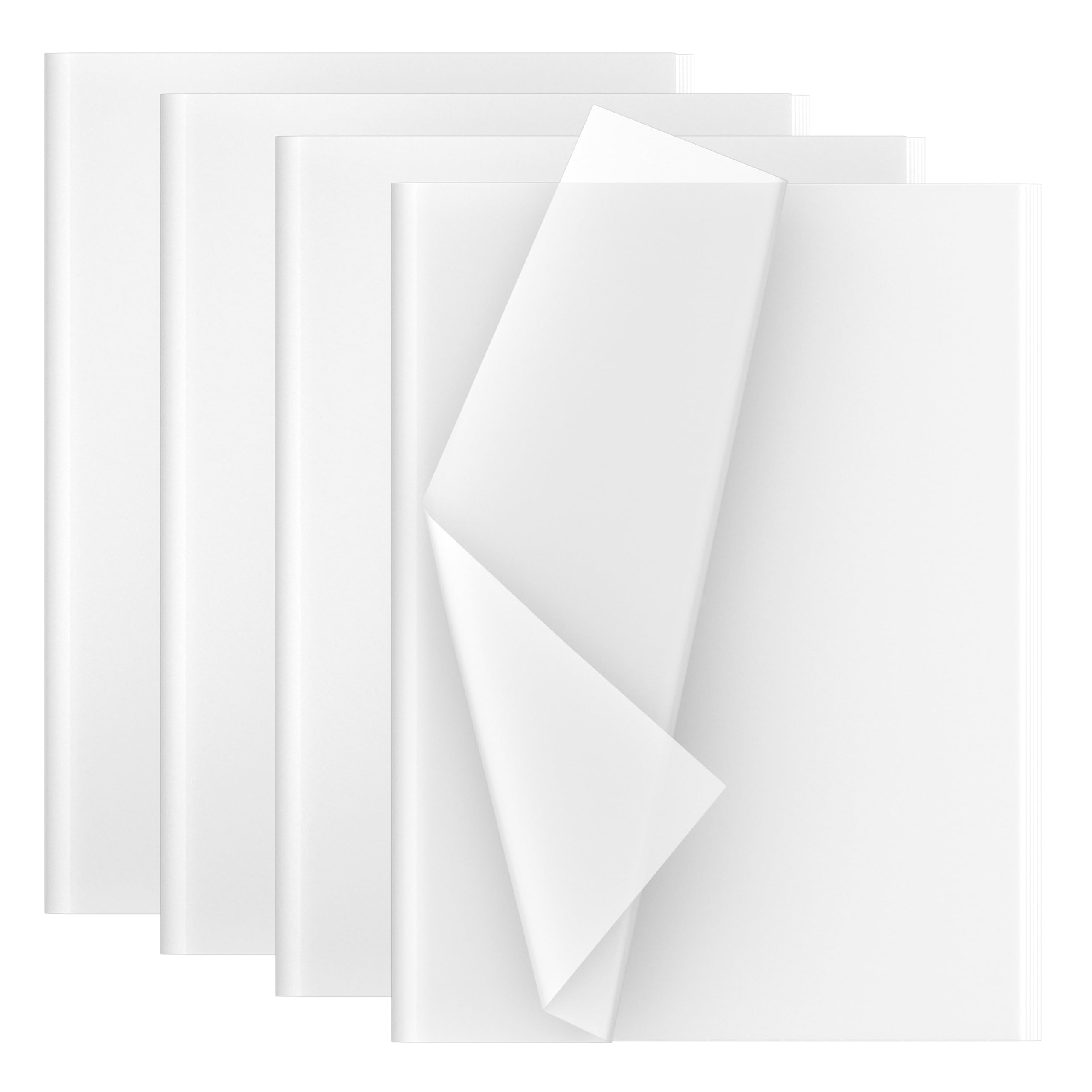 Premium White Decoupage Tissue Paper - 60 Sheets, 35 x 50 cm - Perfect for Scrapbooking, DIY Crafts, Gift Wrapping & Home Decor Projects