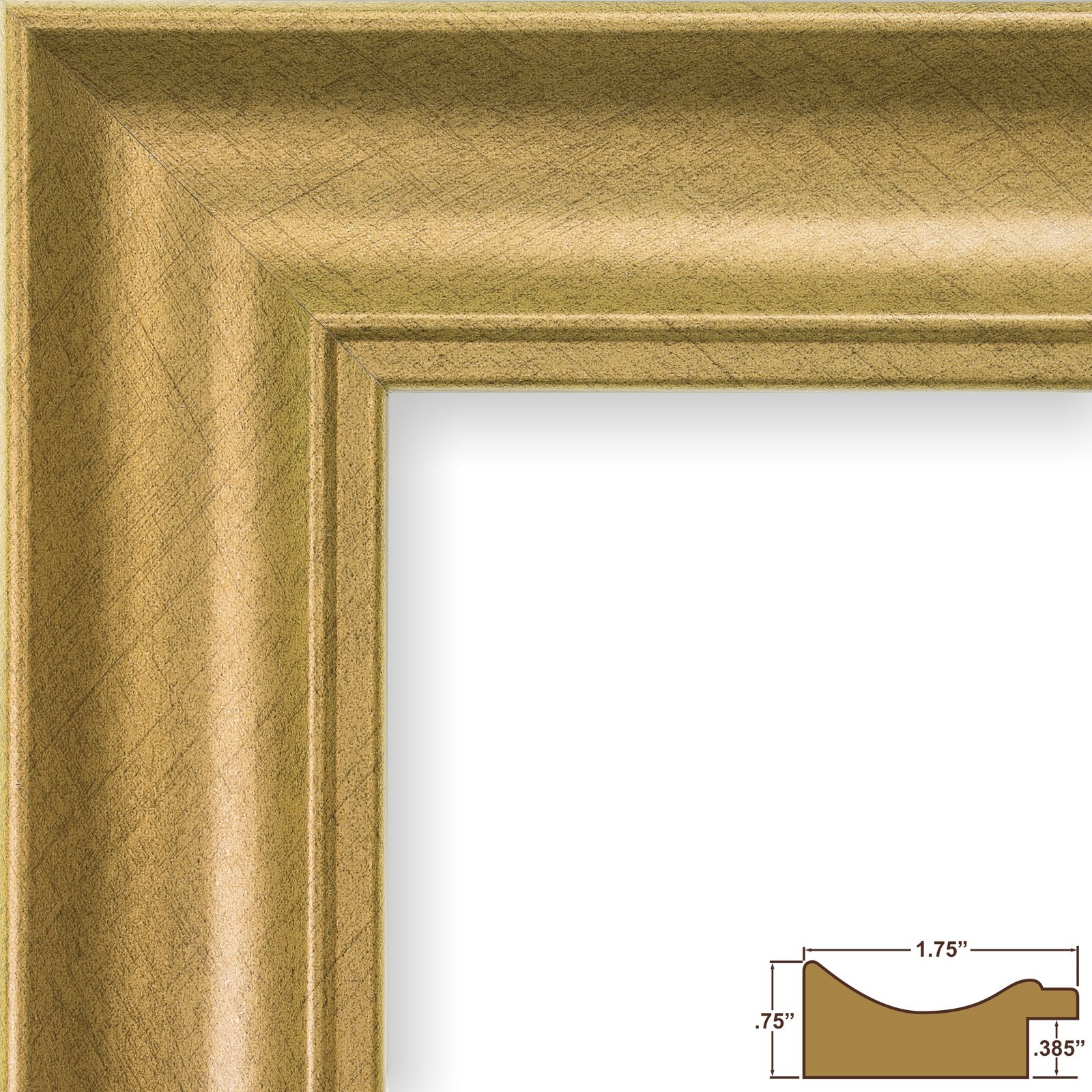 Craig Frames Vintage Revival - Brushed Gold Picture Frame 22 x 28 Inch - Elegant Wall Decor for Living Room, Bedroom & Office Photos