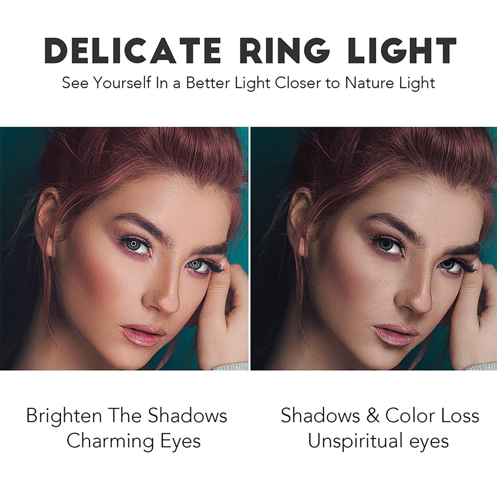 10-inch Selfie Ring Light with Tripod Stand, Phone Holder & Remote Control - Dimmable LED Desk Light for Live Streaming, Makeup, Photography & Video Calls - Perfect for Content Creators, YouTubers & Home Office Setup