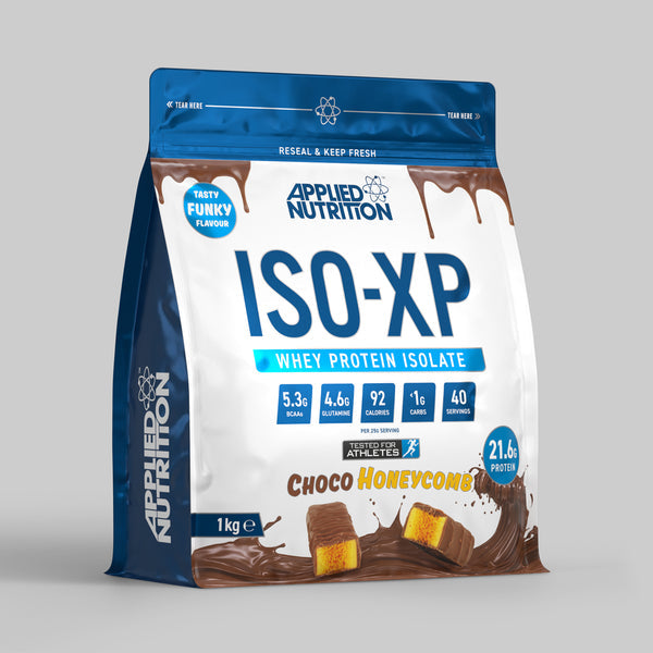 Applied Nutrition ISO XP Whey Protein Isolate Powder - 1kg (40 Servings) | High Protein, Low Carb, Fast Absorption for Muscle Recovery & Growth - Perfect for Post-Workout, Gym, and Fitness Enthusiasts