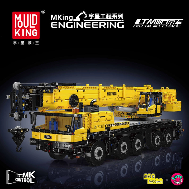 Mouldking 17073 LTM1110 Crane Building Blocks Set - 3218pcs Technic Construction Toy for Adults & Kids, STEM Educational Gift for Engineering Enthusiasts | Perfect for DIY Projects, Birthday Gifts & Collector Displays