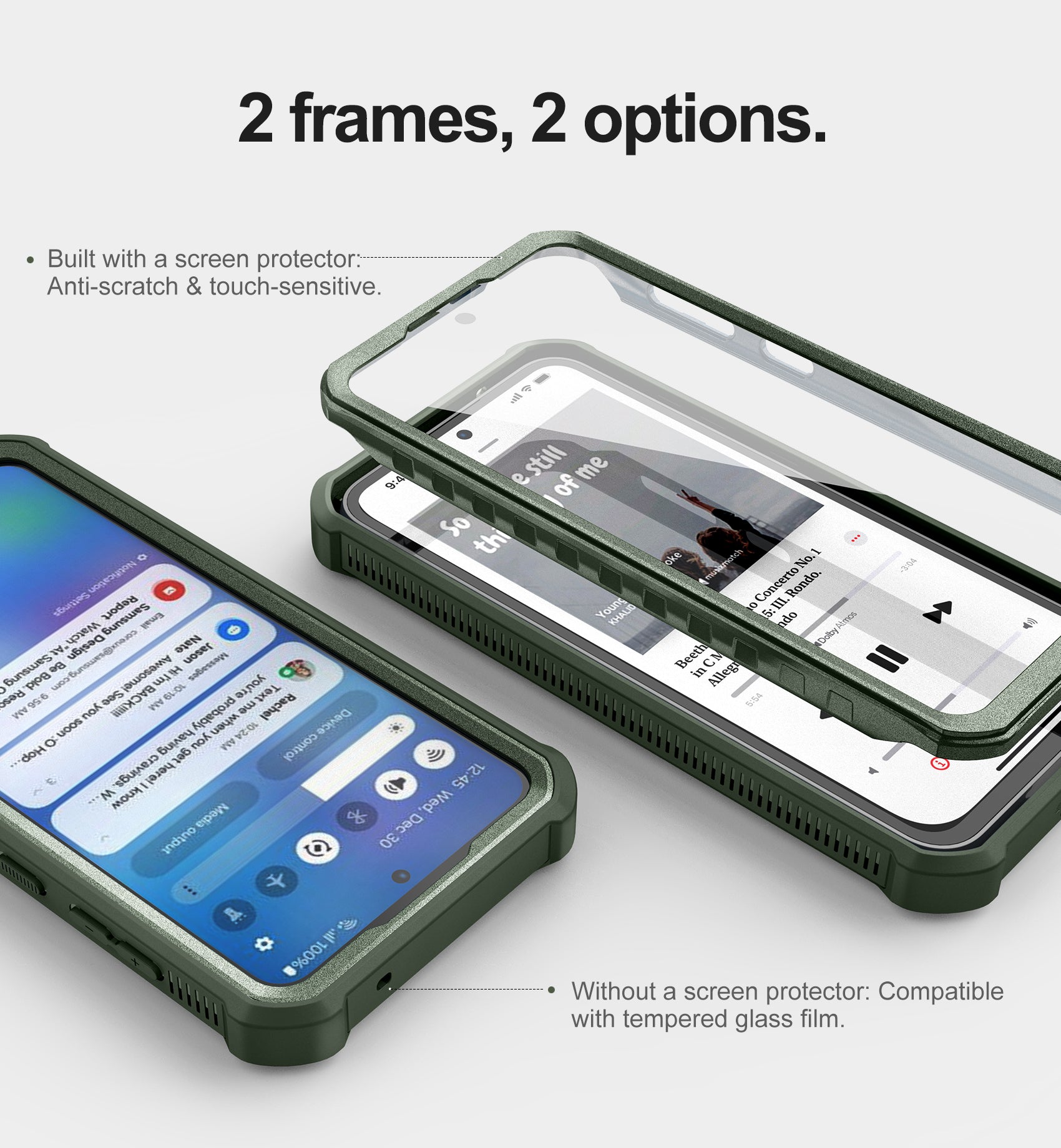 Dexnor Heavy Duty Shockproof Rugged Case for Samsung Galaxy S23 FE with Built-in Screen Protector, Full Body Bumper & Kickstand - Perfect for Outdoor Activities, Work, and Everyday Protection
