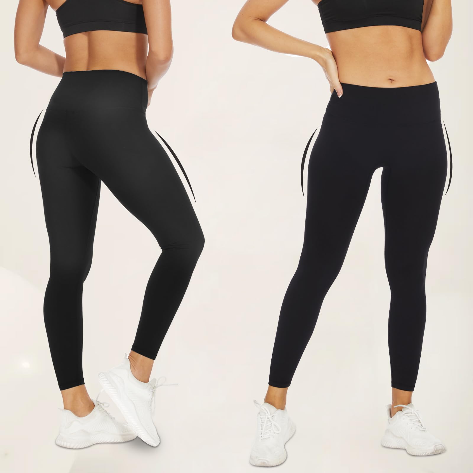 High Waisted Yoga Leggings for Women - Buttery Soft Workout Leggings - Gym, Running & Activewear - Perfect for Yoga, Pilates & Everyday Wear