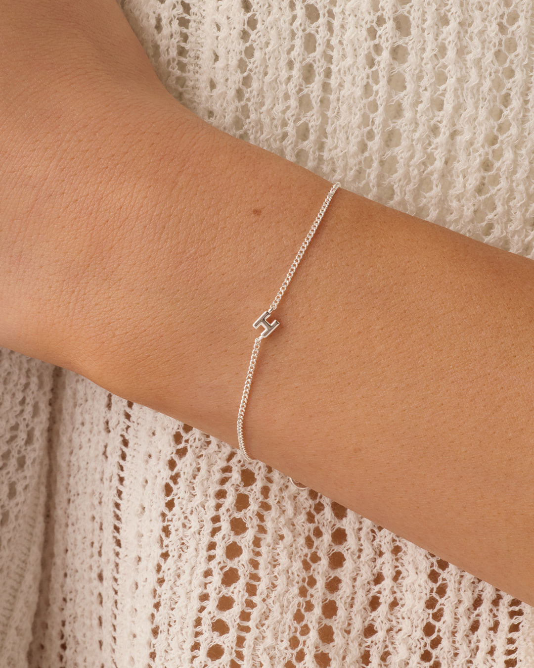 Wilder Mini Alphabet Bracelet - Personalized Initial Letter Bracelet for Women & Girls - Trendy Stackable Jewelry for Everyday Wear & Gifts
