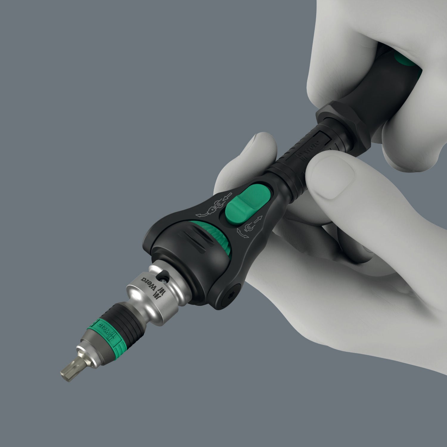 Wera 8000 B Black Edition Zyklop Speed Ratchet with 3/8