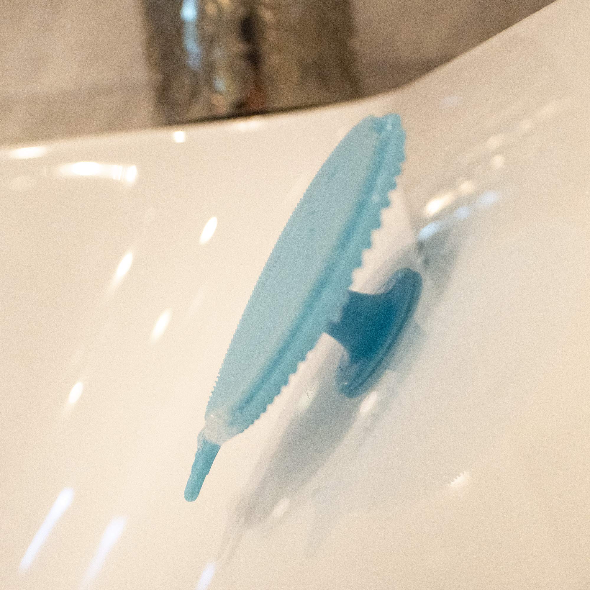 Innobaby Smart Silicone Cradle Cap Brush for Babies - Gentle Exfoliator for Dry Skin & Eczema Relief - Soft Baby Scalp Massager with Suction Handle - Quick Dry Food Grade Silicone (2 Pack, Blue) - Perfect for Newborn Bath Time & Sensitive Skin Care