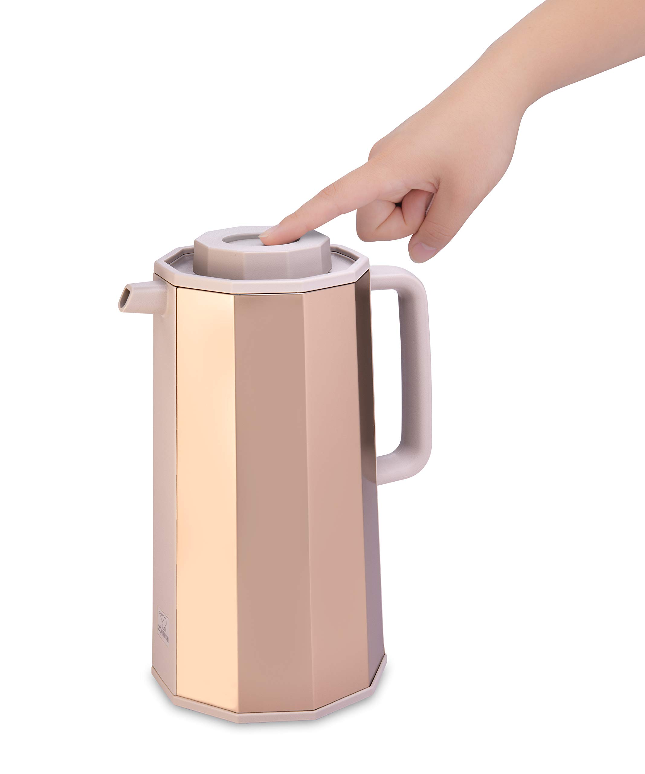 Zojirushi 1.0L Gold Glass Vacuum Insulated Carafe - Stainless Steel Lid, Leak-Proof, Keeps Beverages Hot/Cold for Hours - Perfect for Coffee, Tea, Office, Home & Outdoor Use