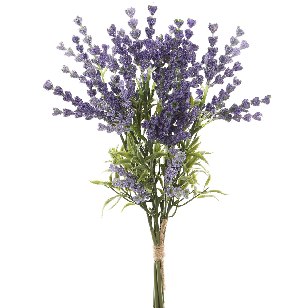 13 Stems Artificial Lavender Silk Flowers - Realistic Purple Faux Floral Stems (Pack of 12) for Home Decor, Wedding Centerpieces & DIY Crafts