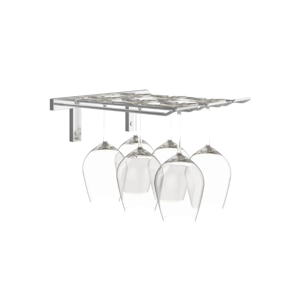 Premium W Series Stemware Rack - Holds 2 to 6 Wine Glasses for Organized Bar, Kitchen Cabinet & Dining Room Storage