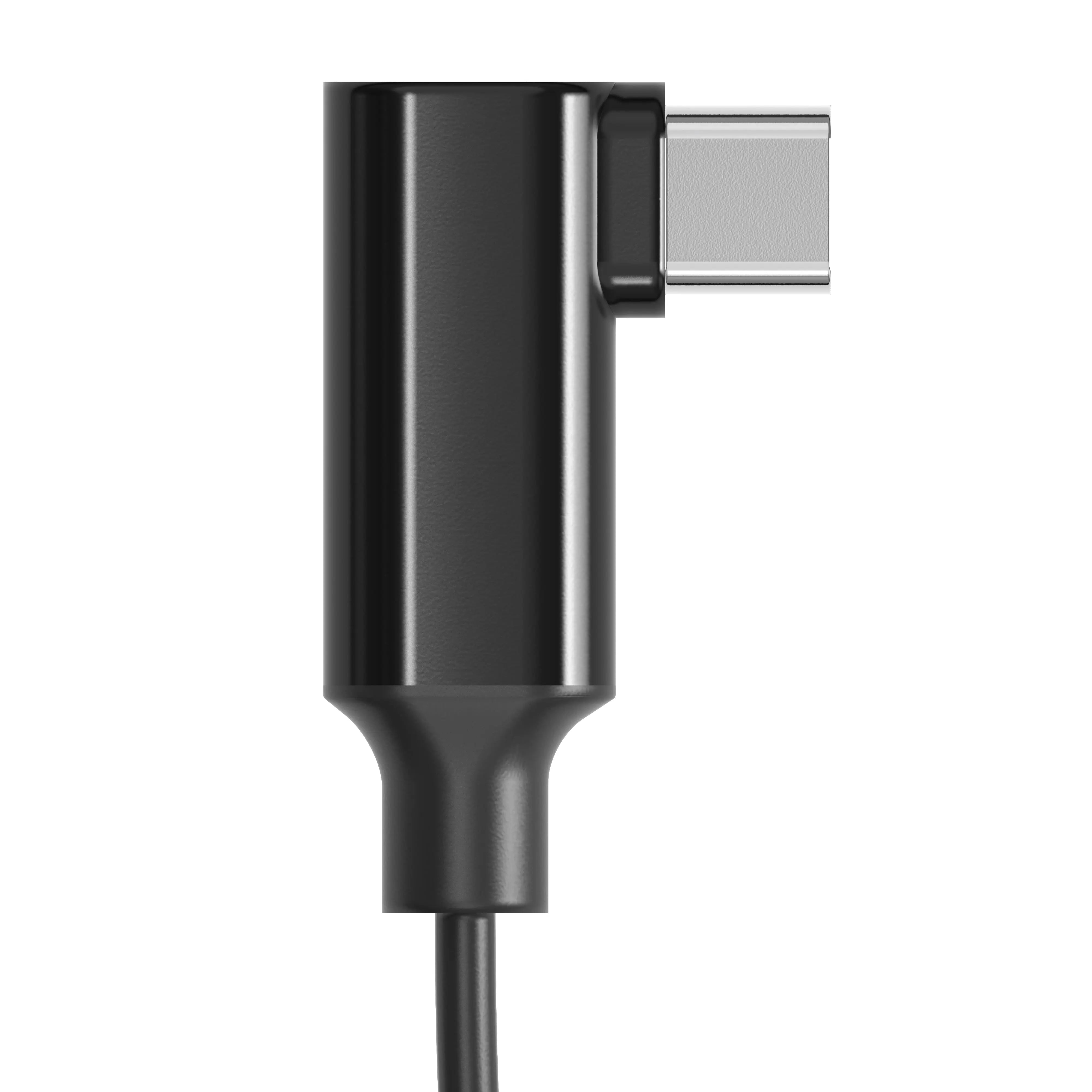 10ft Right Angle Dual USB C Cable - Fast Charging & Data Sync for iPhone 15, MacBook, iPad, Samsung Galaxy - Perfect for Home, Office & Travel Use