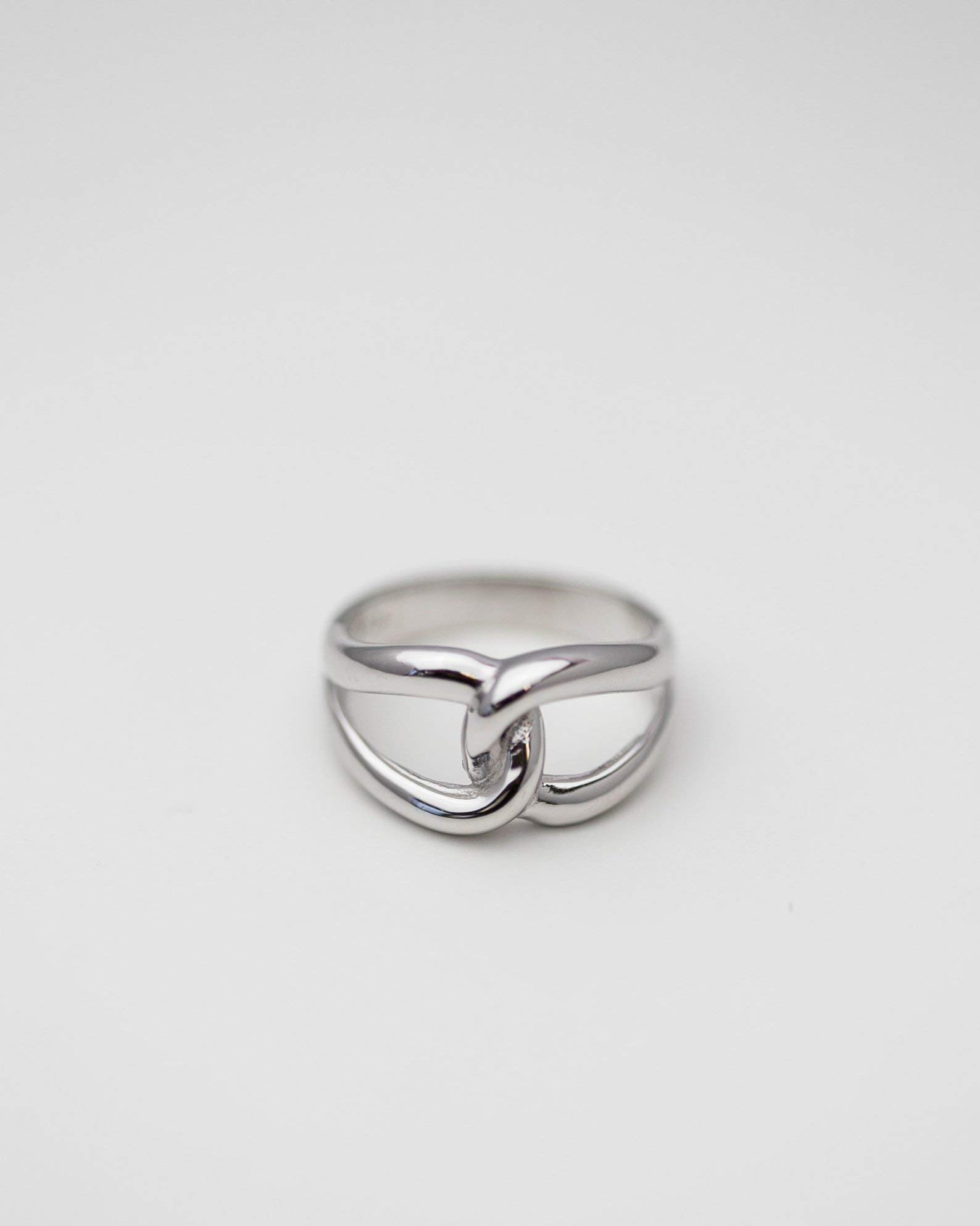 Sterling Silver Simple Rings for Women - Elegant Infinity Link & Tie Ring Set - Perfect for Everyday Wear, Gifts, and Special Occasions