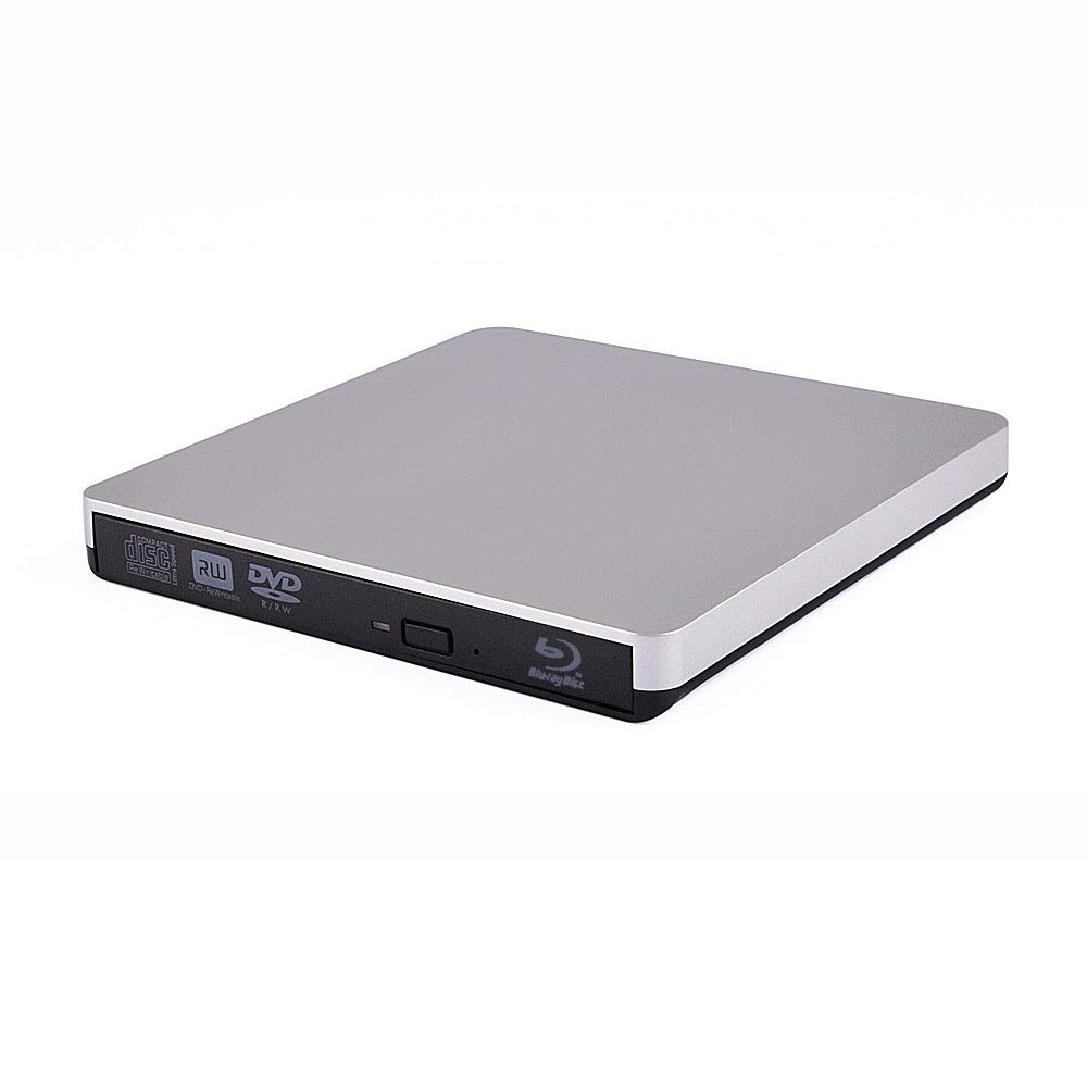 USB 3.0 External Blu Ray Drive - Portable DVD/CD Writer & 3D Blu-Ray Player Burner for PC, Laptop, Mac | Watch Movies, Burn Discs, Backup Data, Install Software