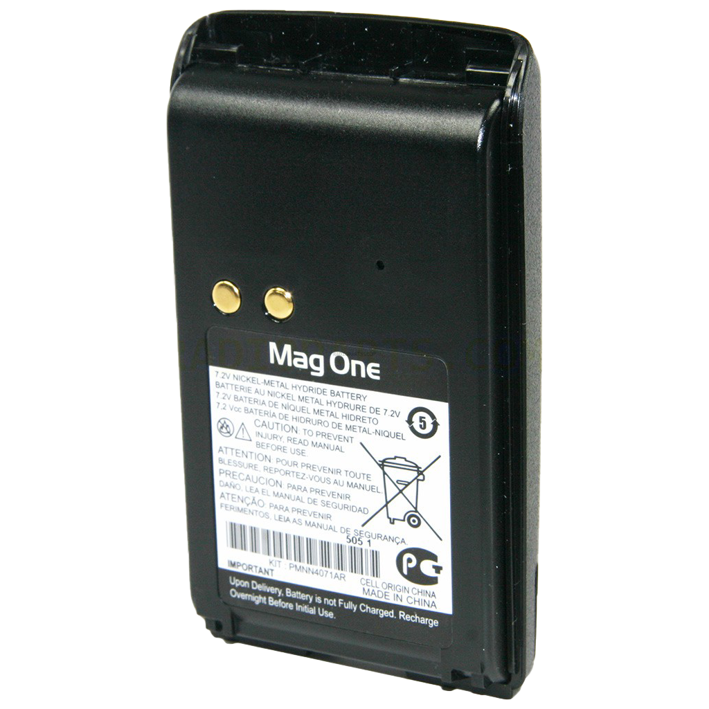 Motorola PMNN4071 Mag One NiMH Replacement Battery - Long Lasting Power for Motorola Two-Way Radios - Perfect for Construction, Security & Outdoor Adventures