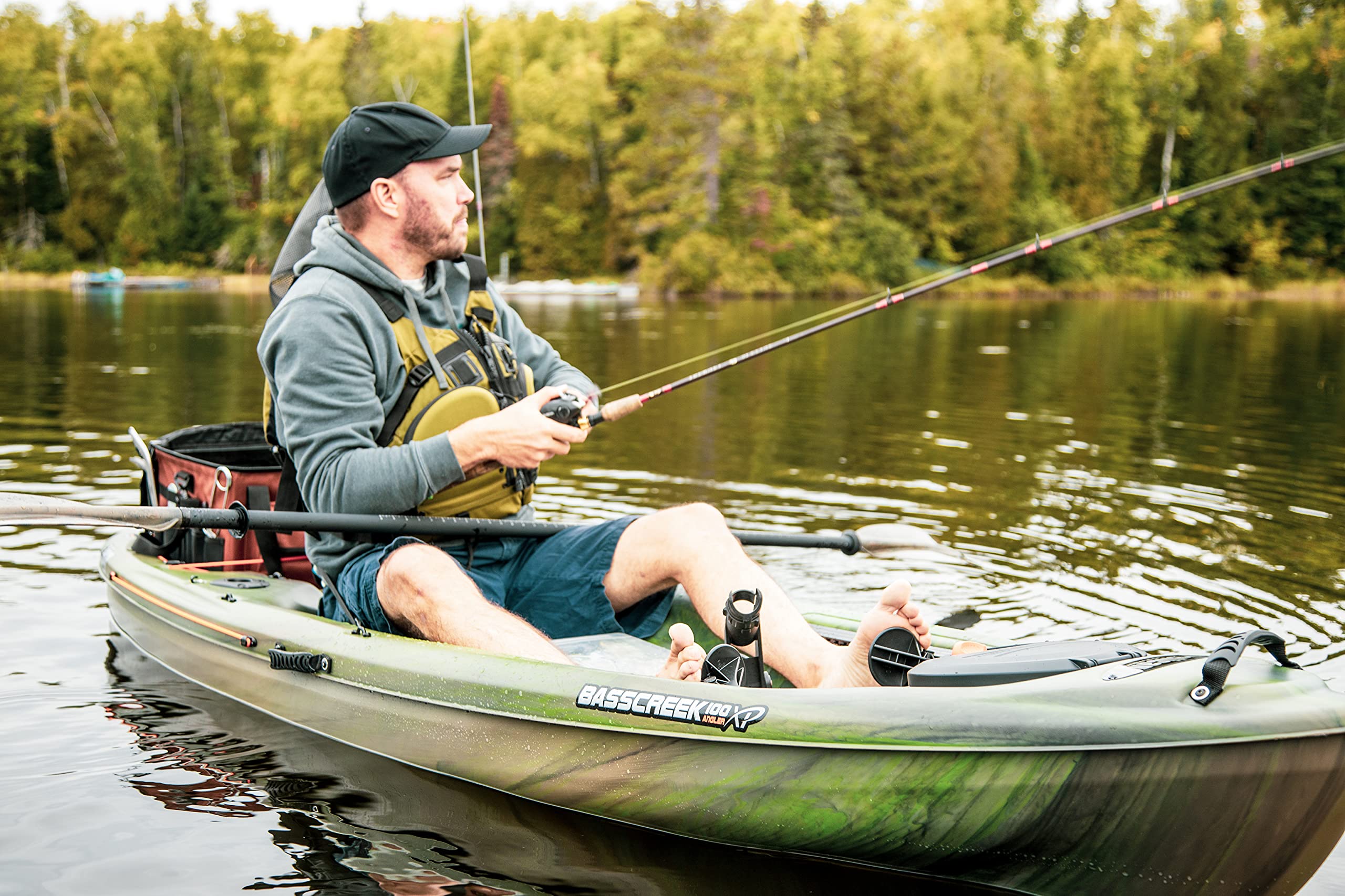 Pelican Sit-on-Top Fishing Kayak - 10ft Lightweight One-Person Kayak for Lakes & Rivers | Perfect for Anglers & Outdoor Enthusiasts