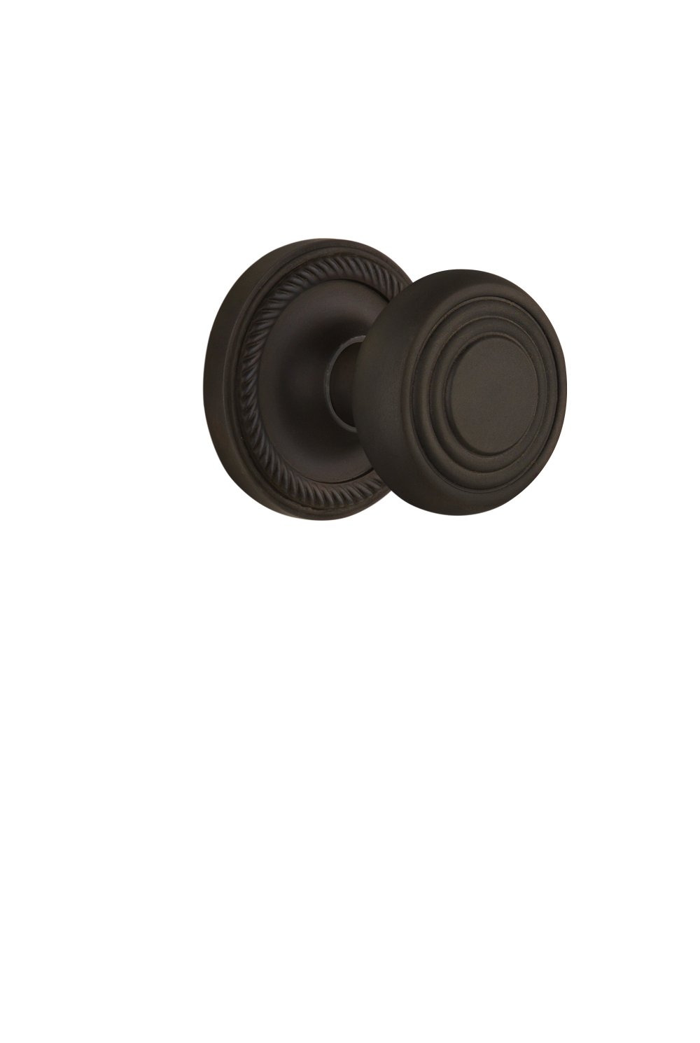Vintage Rope Rosette with Deco Knob for Door Privacy - 2.75