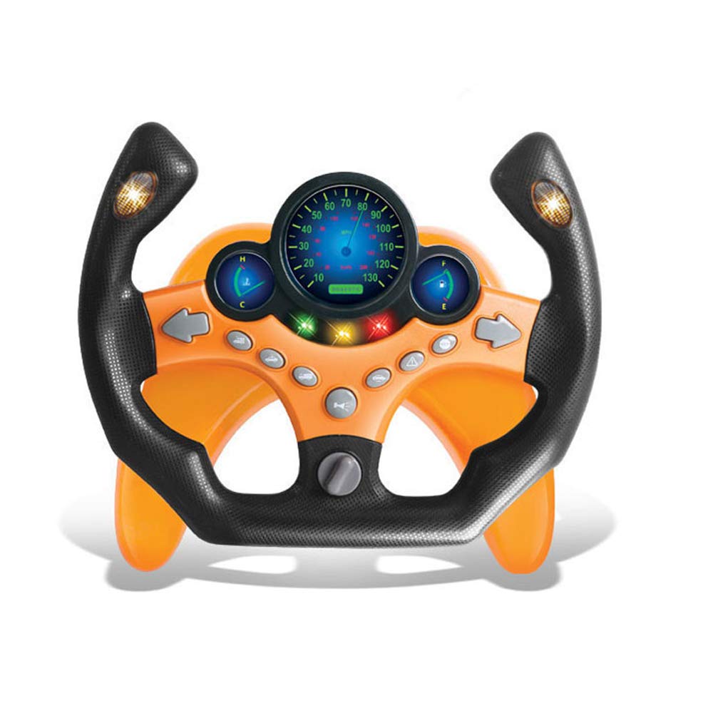 Best Kids Electric Steering Wheel Toy - Early Education Simulation Car Driving Toy with Music & Lights - Fun Pretend Play for Boys & Girls - Perfect for Birthday Gifts & Preschool Learning Activities