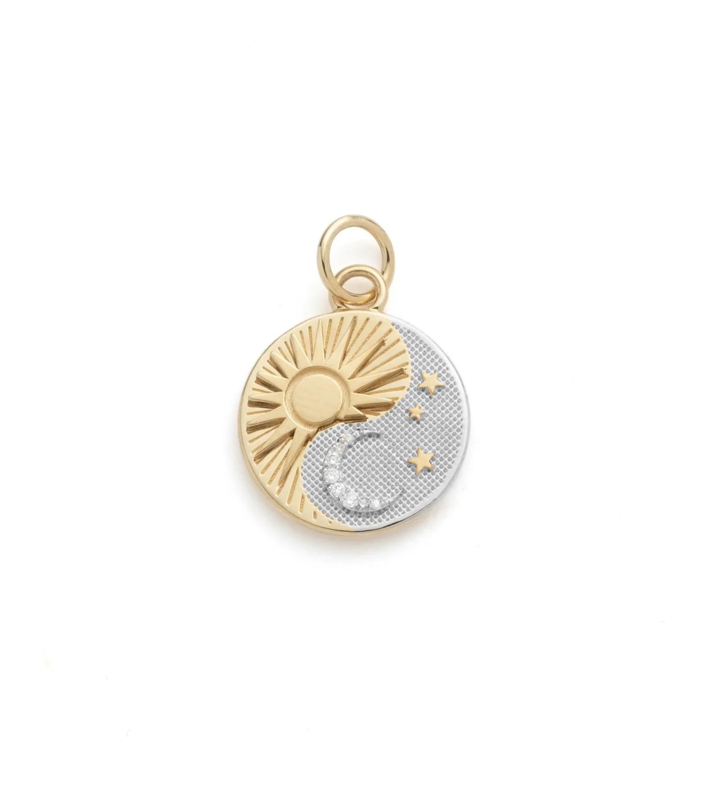 Balance Foundational Keys Baby Medallion - Mixed Gold Plated Charm for Newborns & Infants | Perfect Christening Gifts, Baby Shower Presents & Keepsake Jewelry