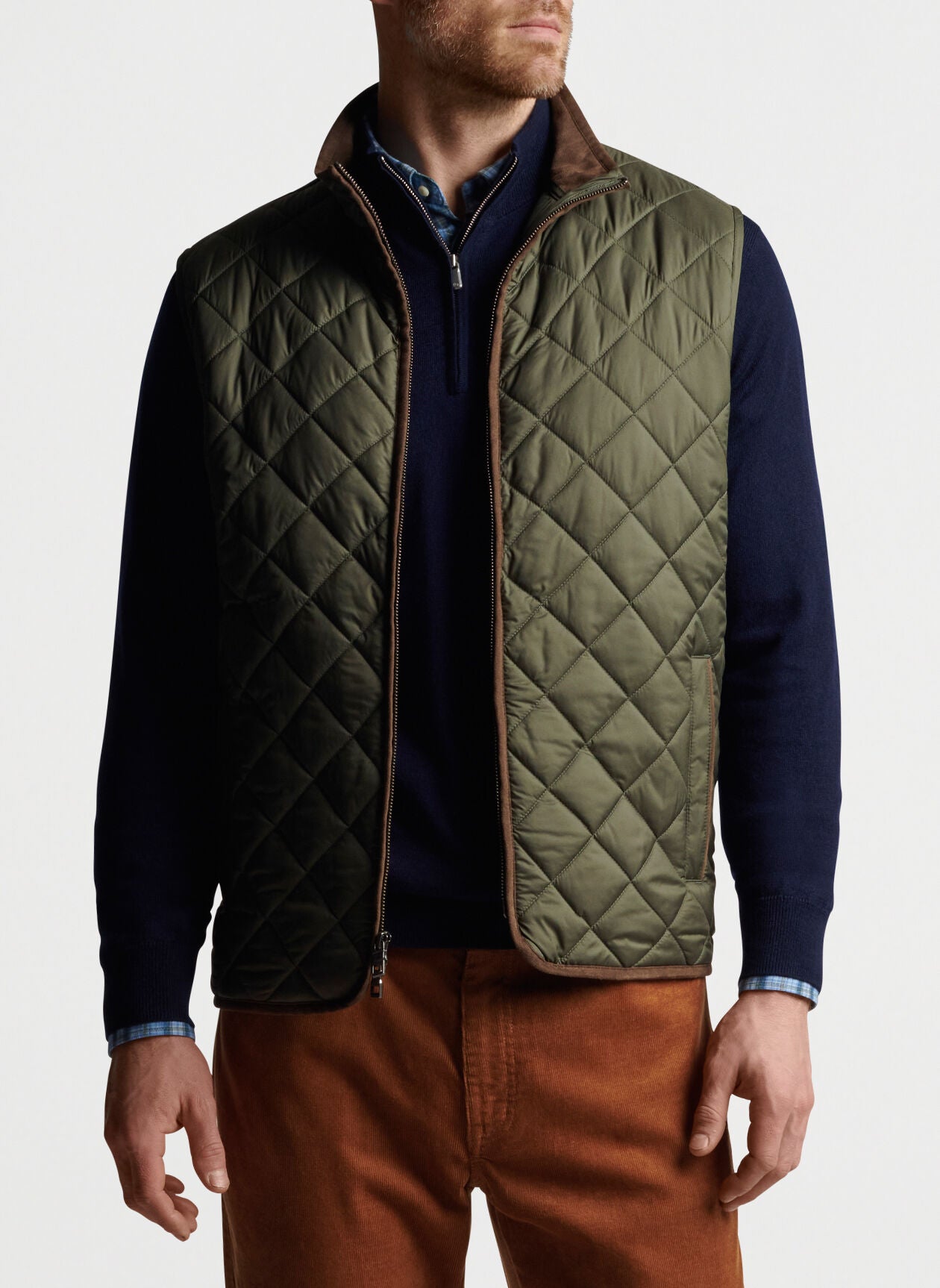 PETER MILLAR ESSEX QUILTED VEST for Men - Lightweight Insulated Winter Jacket with Premium Cotton Shell - Perfect for Outdoor Activities & Casual Wear