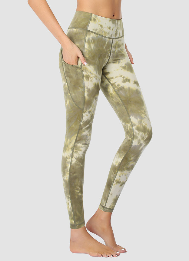 Newborn High Waist Yoga Pants for Women - Full Length Tie Dye Workout Leggings for Yoga, Gym & Lounge Wear