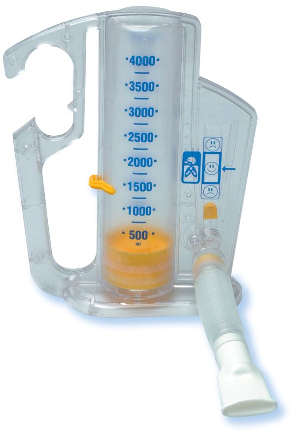 Incentive Spirometer 4000 mL - Breathing Exercise Device for Lung Recovery & Respiratory Therapy - Ideal for Post-Surgery, COPD, and Asthma Patients