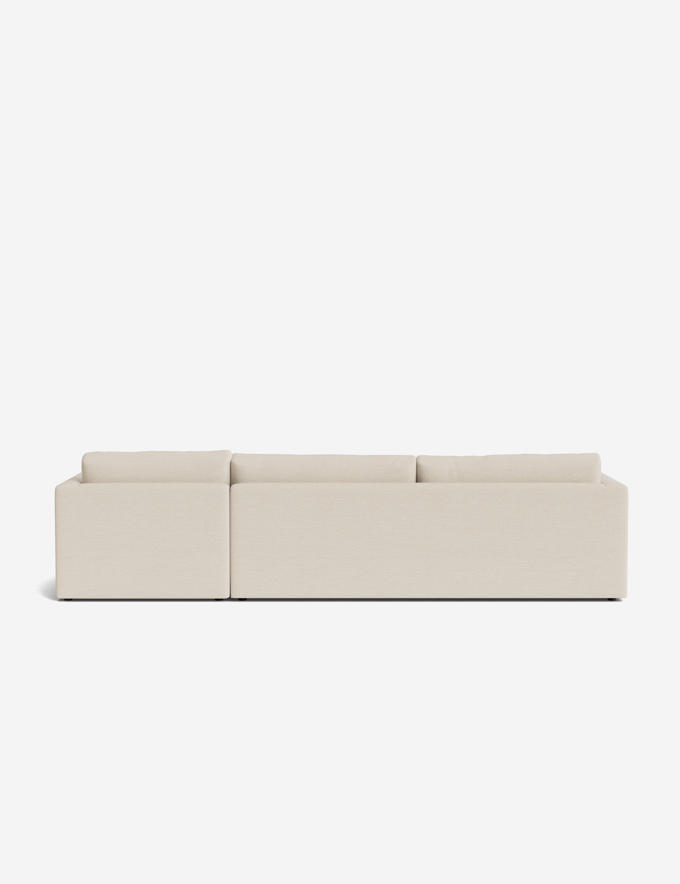 Durham Chaise Sectional Sofa - Modern L-Shaped Couch with Chaise Lounge | Comfortable Fabric Sofa Set for Living Room, Family Room & Lounge Areas