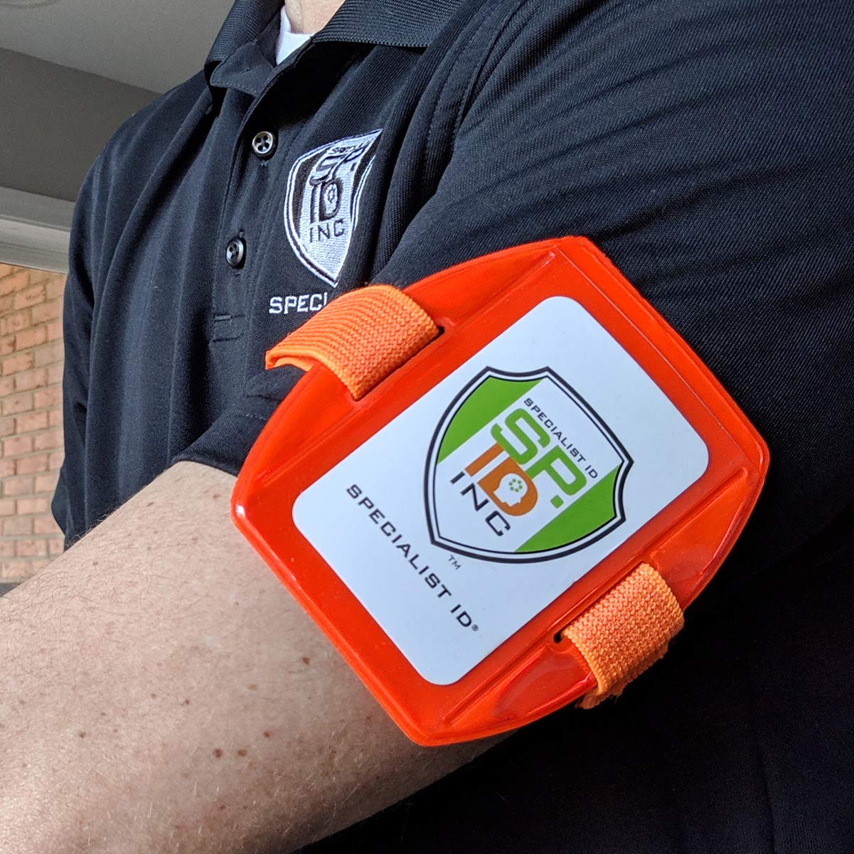 25 Pack Heavy Duty Reflective ID Badge Holders - Adjustable Elastic Armband with Hook & Loop Strap - High Visibility Safety Accessories for Construction, Warehouse, School & Event Staff