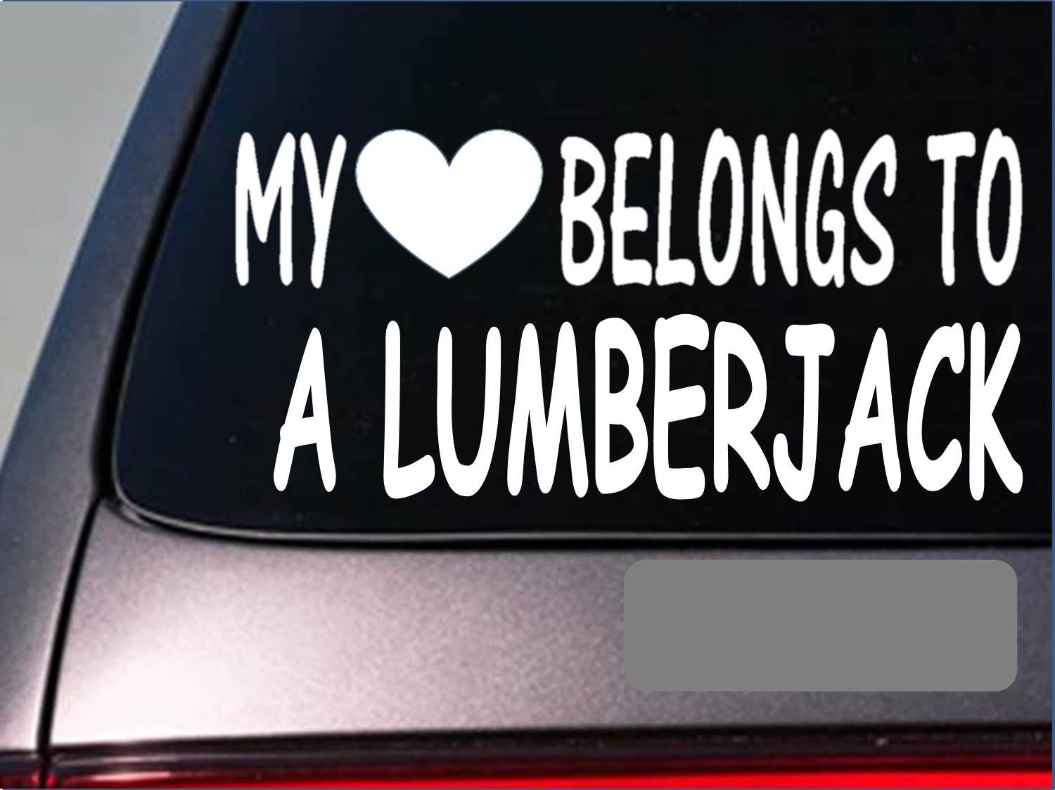 EZ-STIK Lumberjack My Heart Belongs Sticker - 8