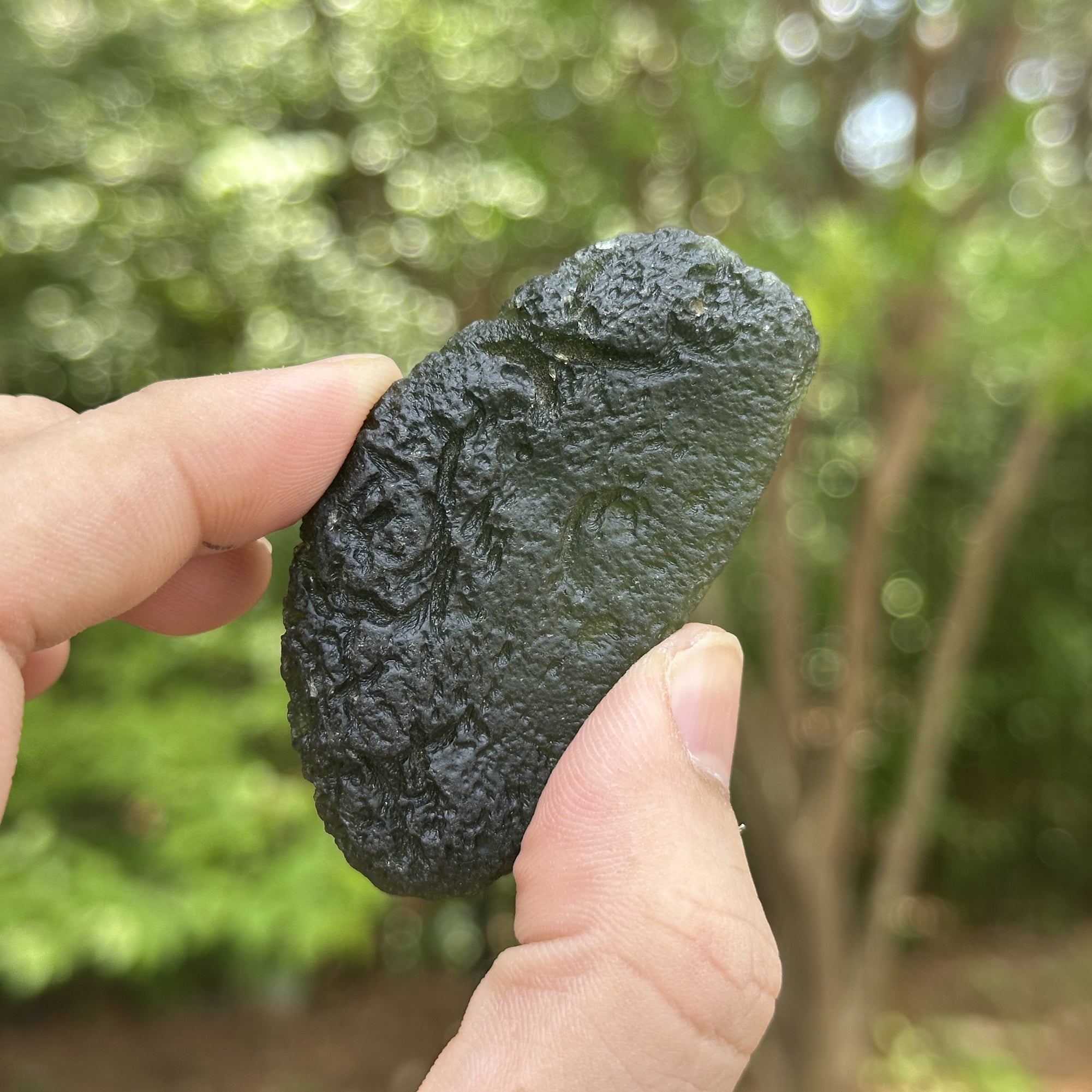 Natural Moldavite Crystal - Genuine Green Meteorite Gemstone for Healing, Transformation & Spiritual Energy | Raw Stone for Meditation, Jewelry Making & Energy Work (RCR454)