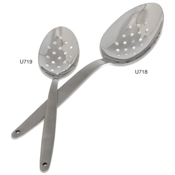 Gray Kunz Perforated Spoon - Professional Stainless Steel Slotted Spoon for Cooking, Baking & Serving - Perfect for Straining, Draining & Plating Dishes